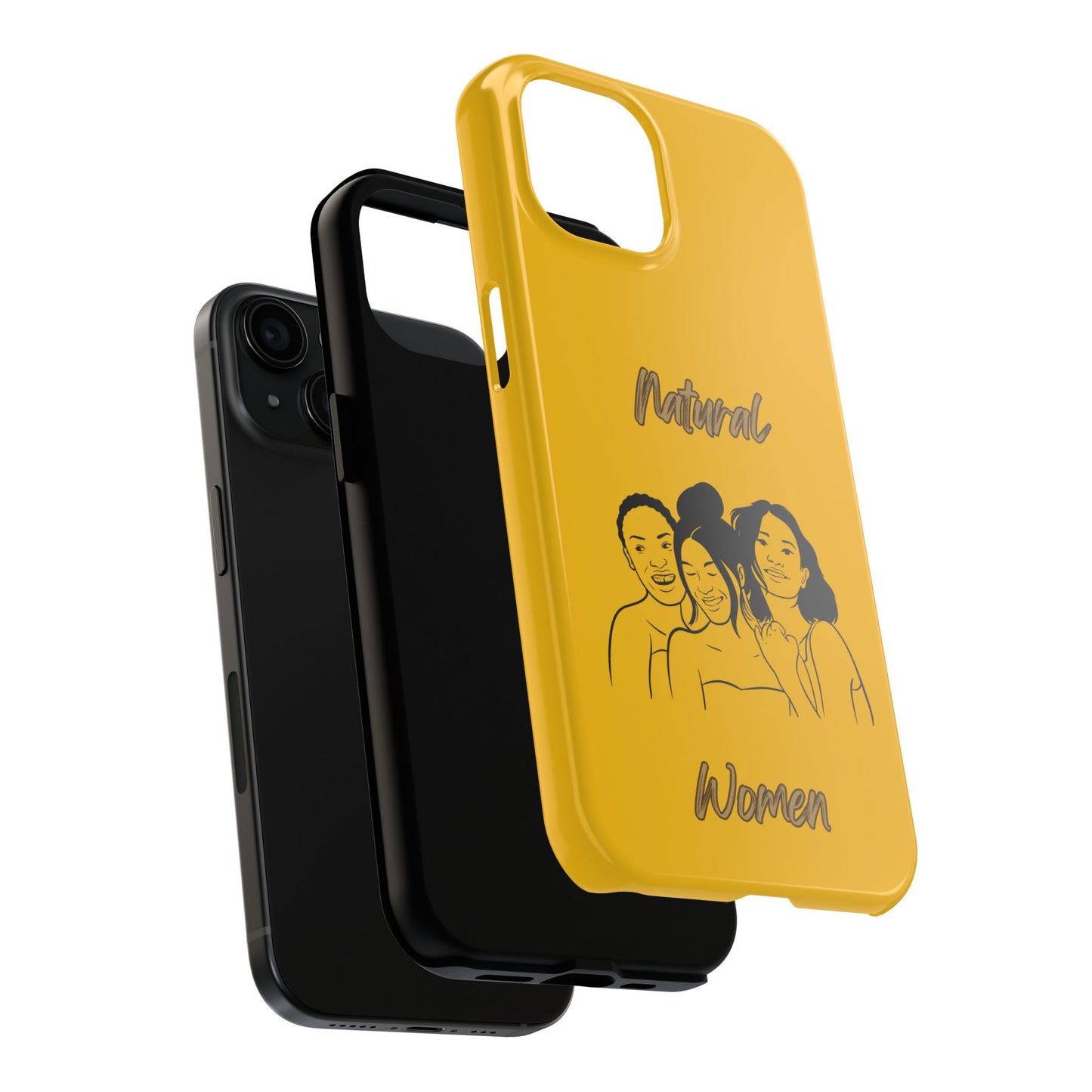 Natural Women Laughing Friends (BL)Tough Phone Cases YELLOW
