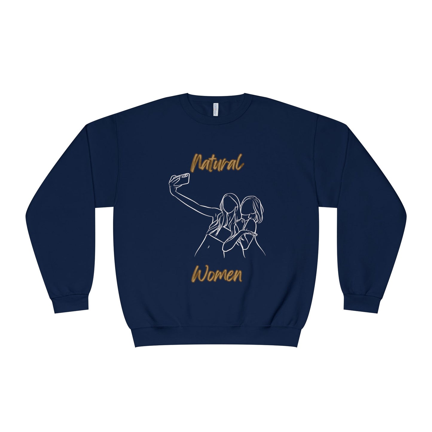 Natural Women Friends Selfie (WL) Crewneck Sweatshirt