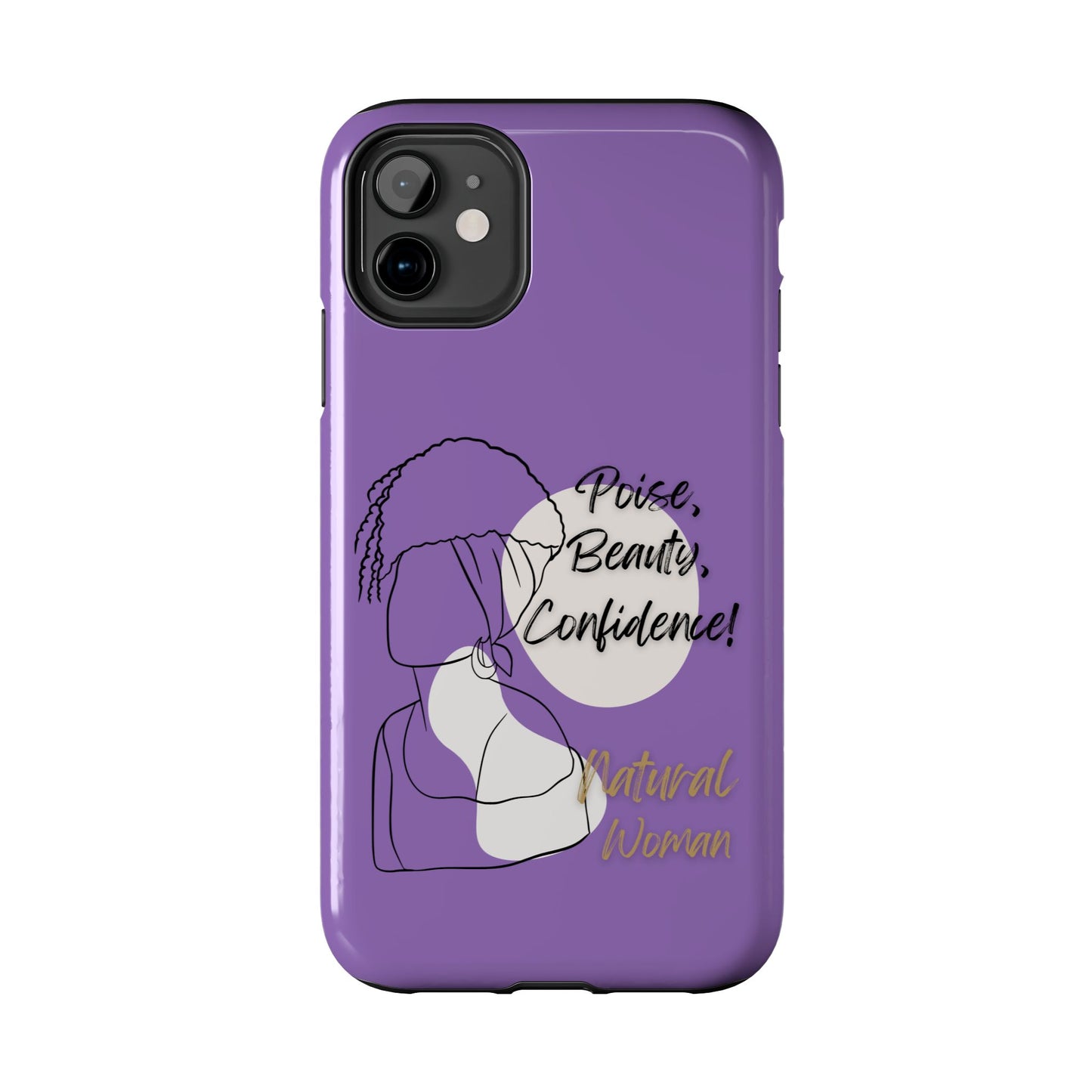 Natural Woman Puff (BL)Tough Phone Cases LIGHT PURPLE
