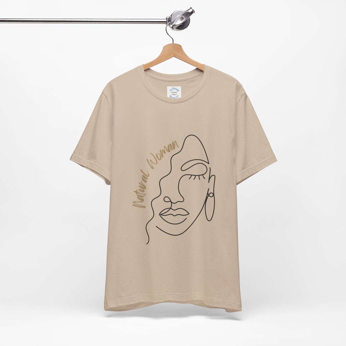 Natural Woman Half Face (BL) Short Sleeve T-Shirt