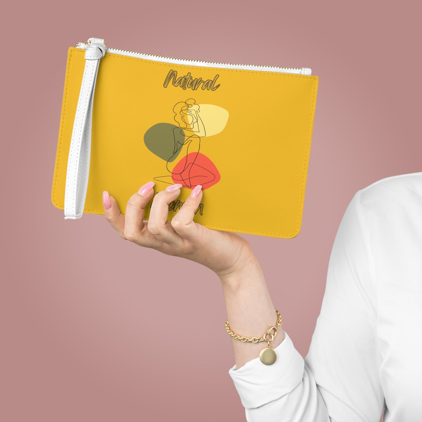 Natural Woman Colorful Pose (BL) Clutch Bag YELLOW