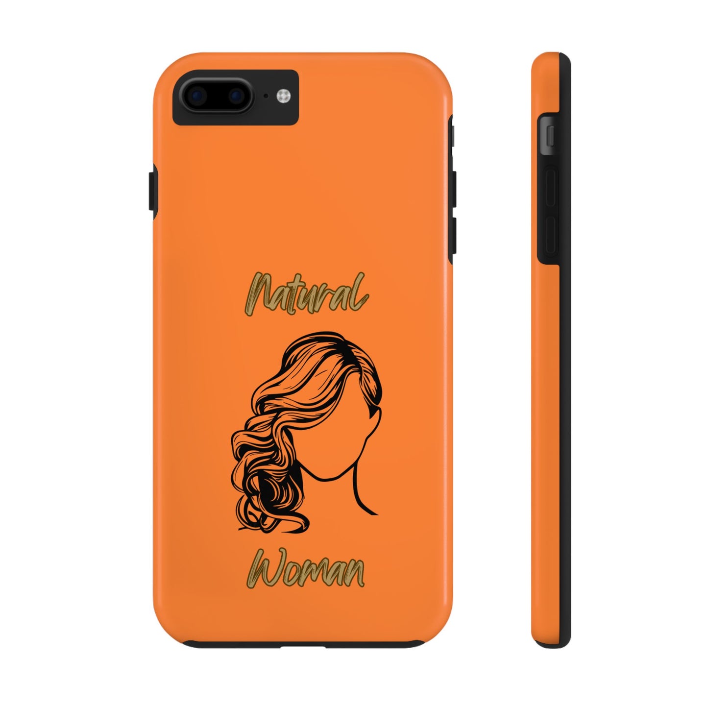 Natural Woman Long Curl (BL)Tough Phone Cases CRUSTA