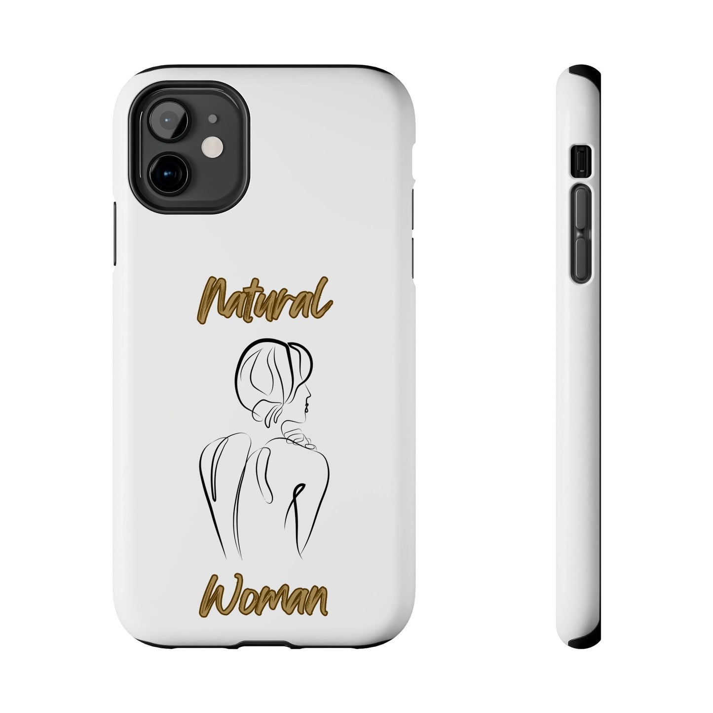 Natural Woman Back (BL)Tough Phone Cases WHITE