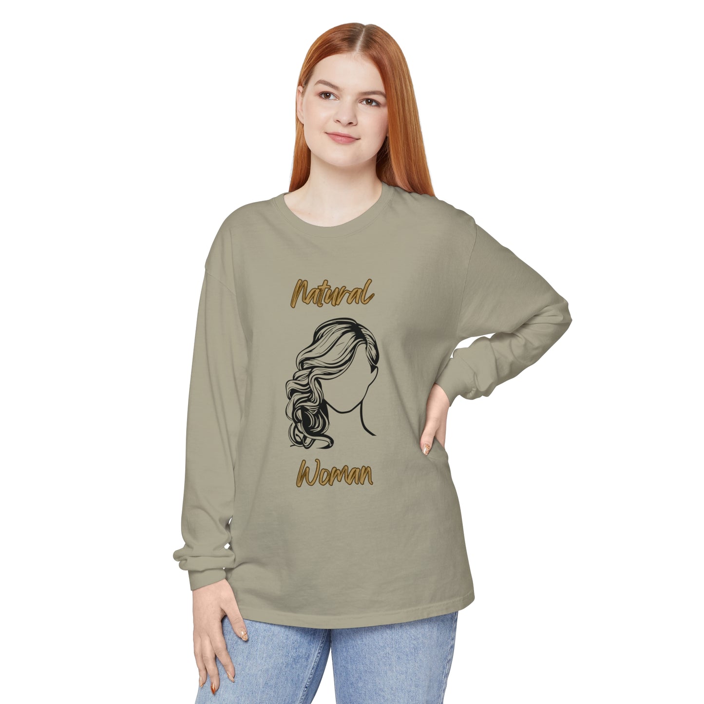 Natural Woman Long Curl (BL) Long Sleeve T-Shirt