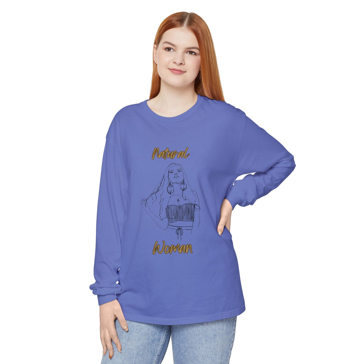 Natural Woman Thinking (BL) Long Sleeve T-Shirt
