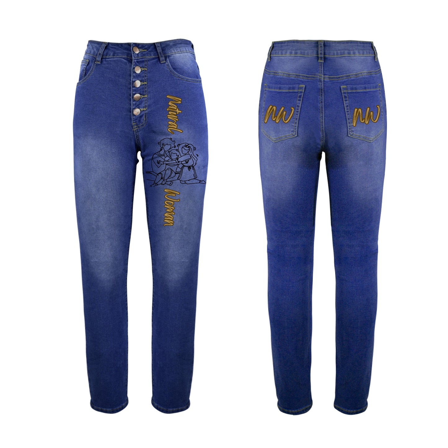 Natural Woman BEAR HUGS (BL) Crafted Women's Denim Jeans