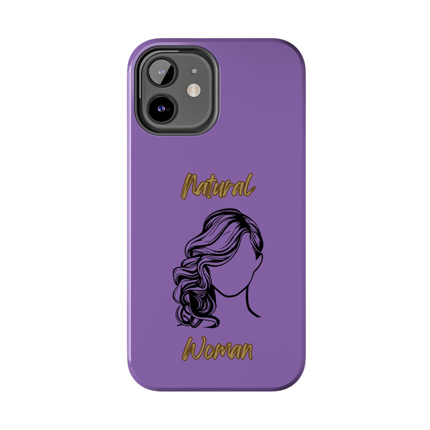 Natural Woman Long Curl (BL)Tough Phone Cases LIGHT PURPLE