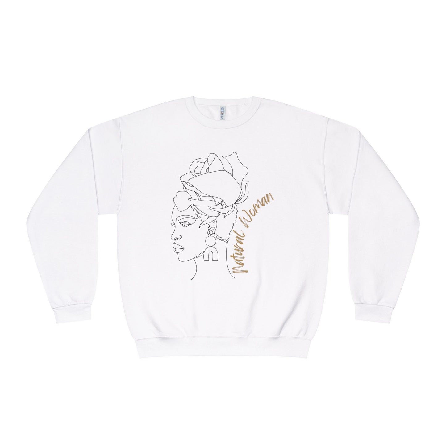 Natural Woman Flower Wrap (BL) Crewneck Sweatshirt