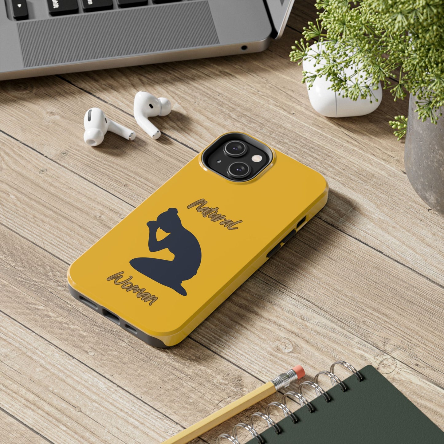 Natural Woman Pray (BL) Tough Phone Cases YELLOW
