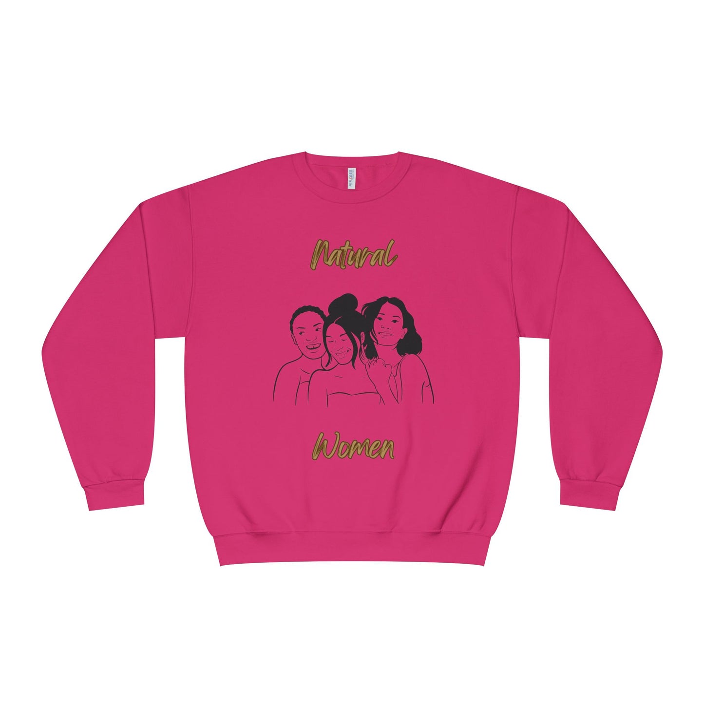 Natural Woman Laughing Friends (BL) Crewneck Sweatshirt