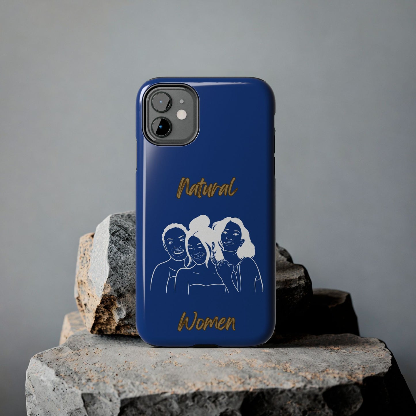 Natural Women Laughing Friends (WL)Tough Phone Cases DARK BLUE