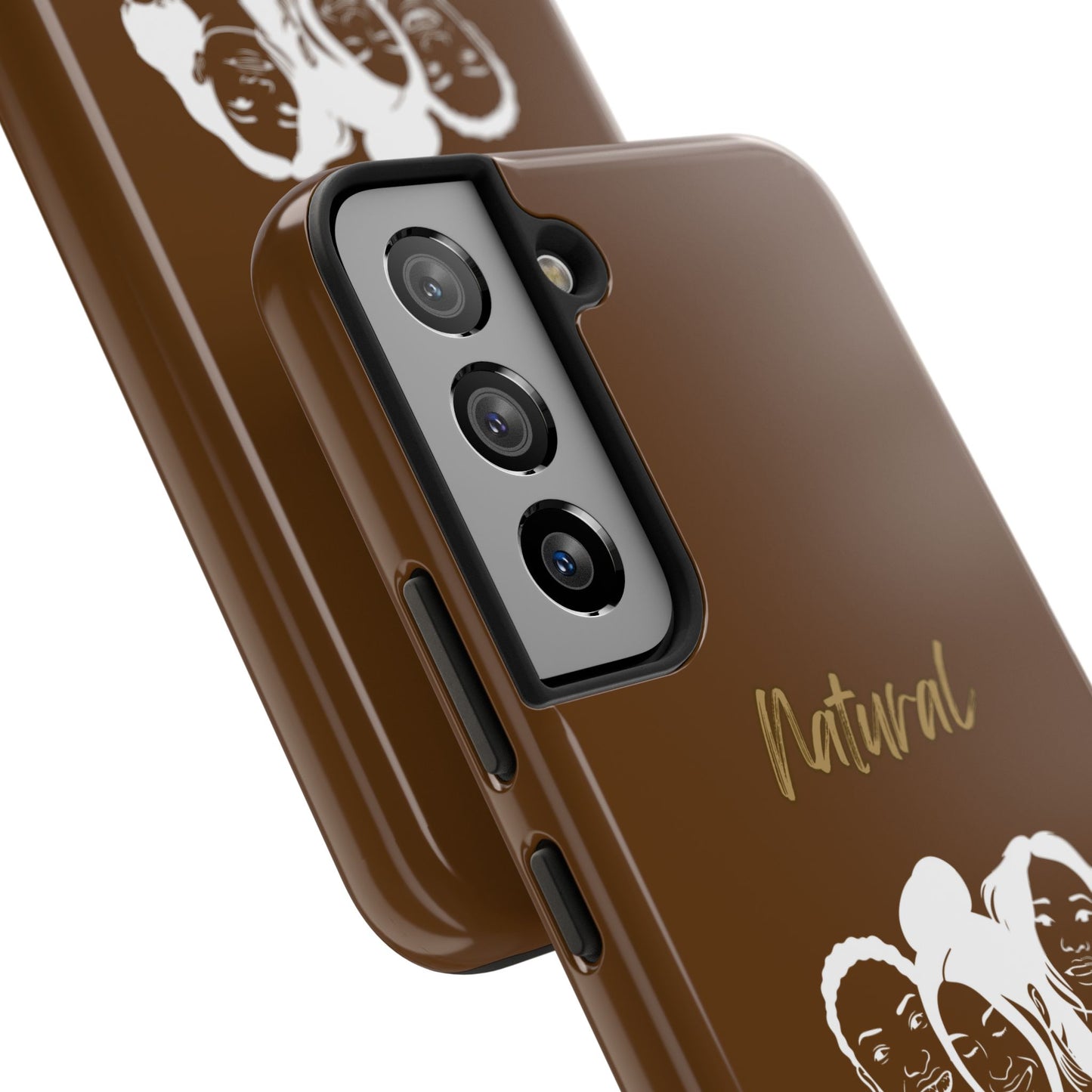 Natural Women Laughing Friends (WL)Tough Phone Cases BROWN
