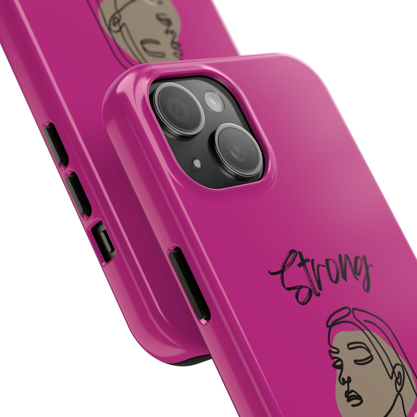 STRONG MOMMA Samsung Galaxy Tough Phone Cases (BL) Pink