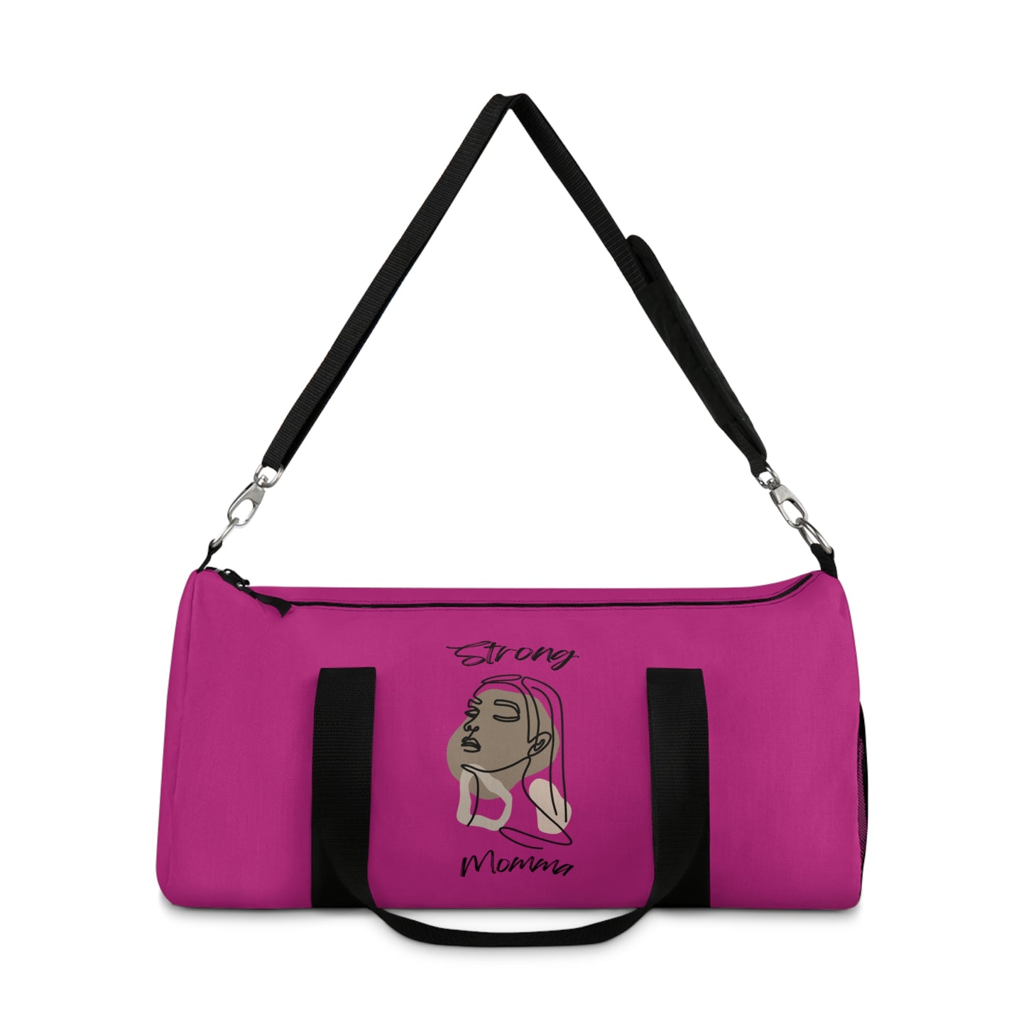 Strong Momma (BL) Duffel Bag PINK