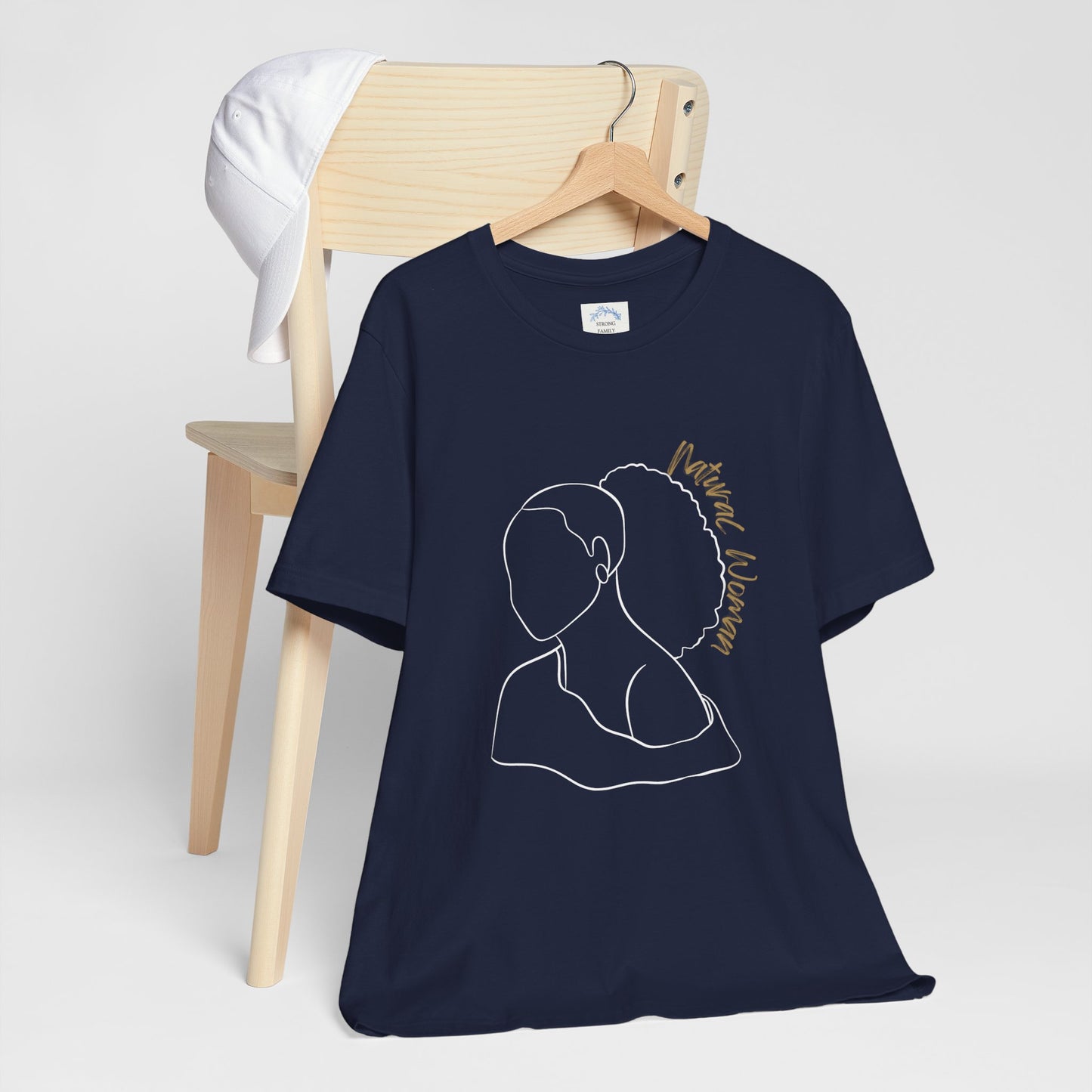 Natural Woman Behind Head Puff (WL) Short Sleeve T-Shirt