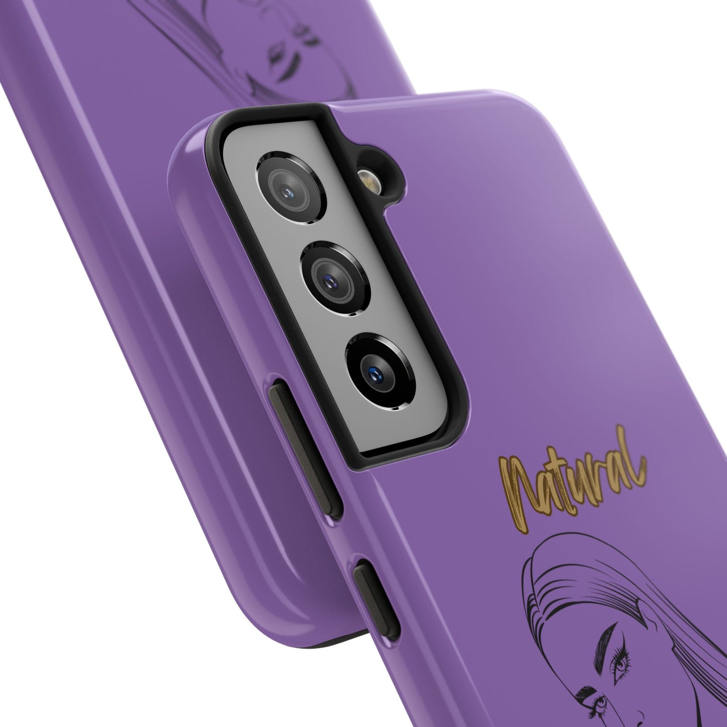 Natural Woman The Stare (BL)Tough Phone Cases LIGHT PURPLE