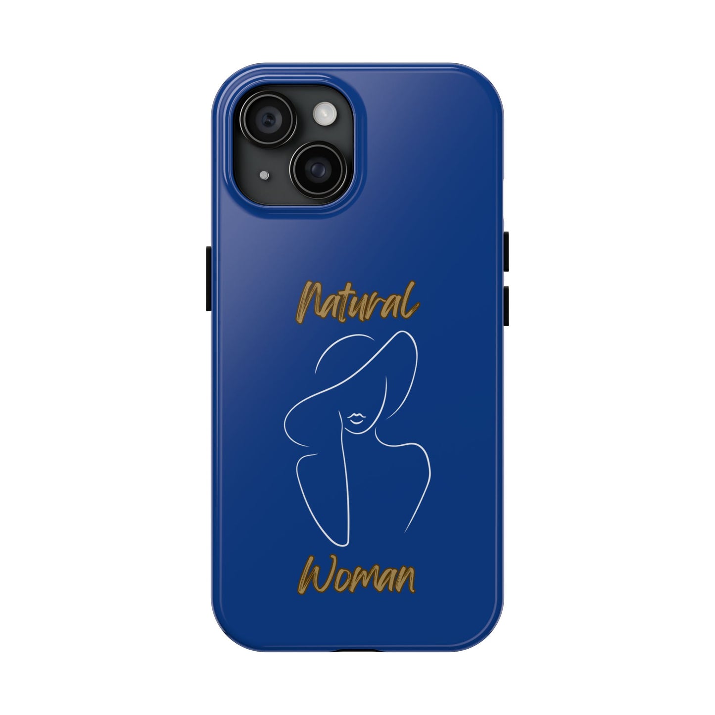 Natural Woman Sun Hat (WL) Tough Phone Cases DARK BLUE