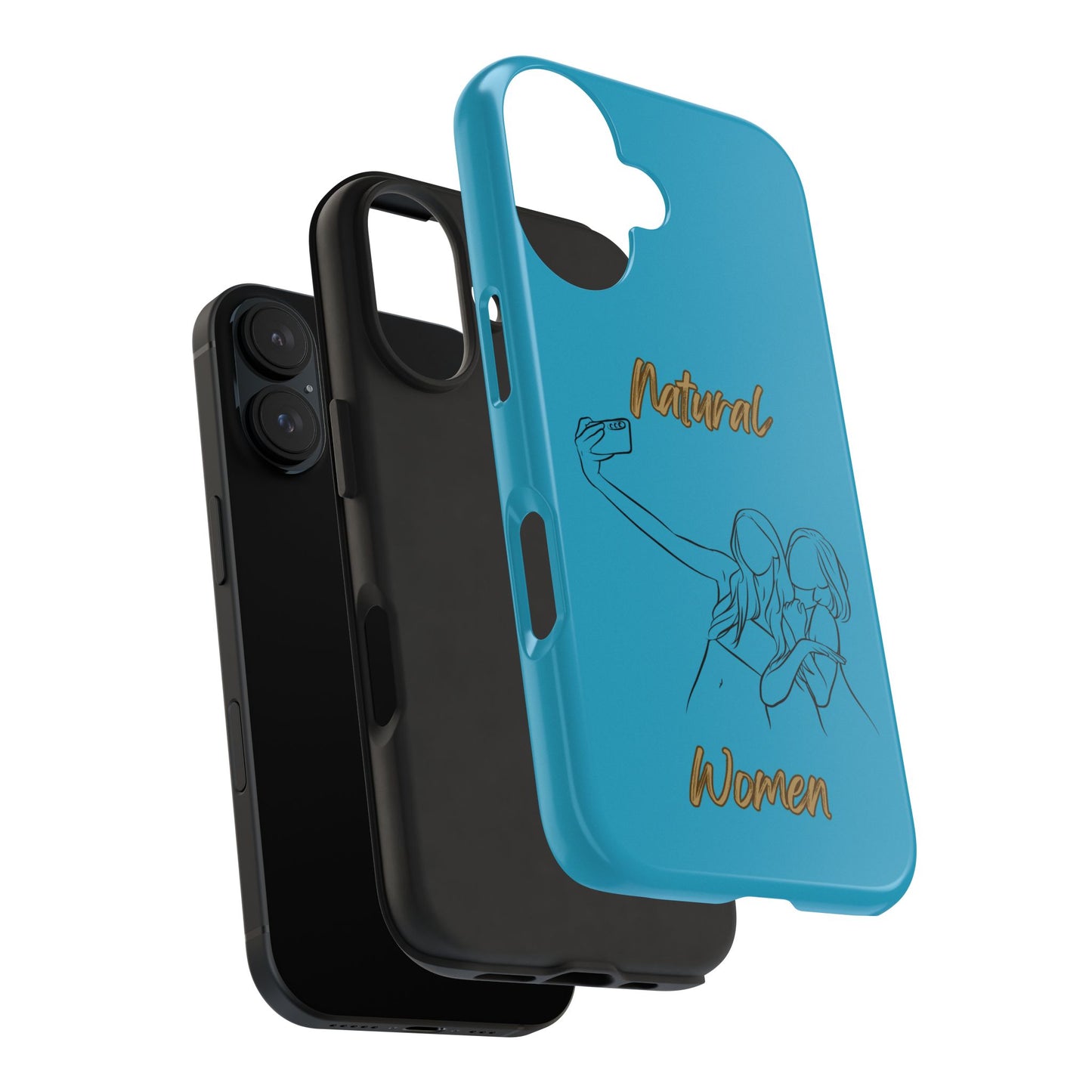 Natural Woman Friends Selfie (BL)Tough Phone Cases TURQOISE