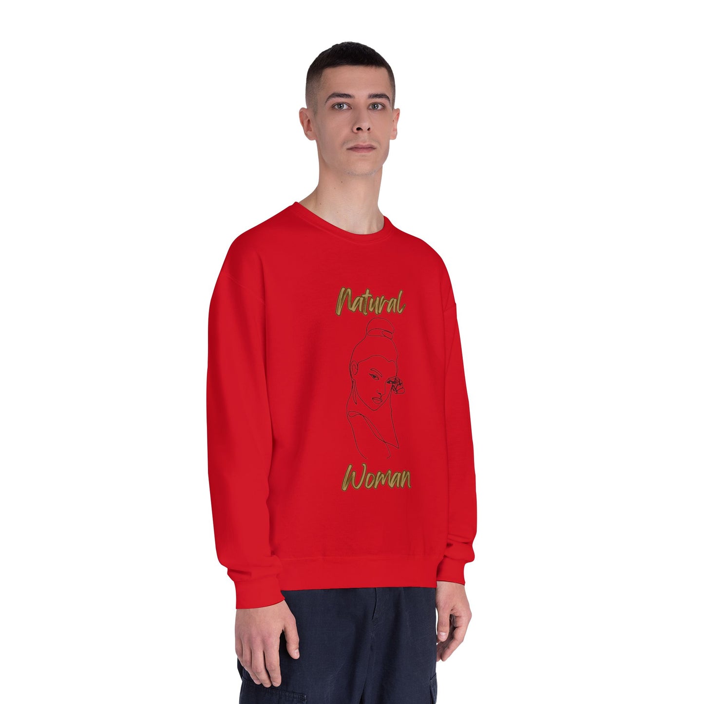 Natural Woman Sassy Bun (BL) Crewneck Sweatshirt