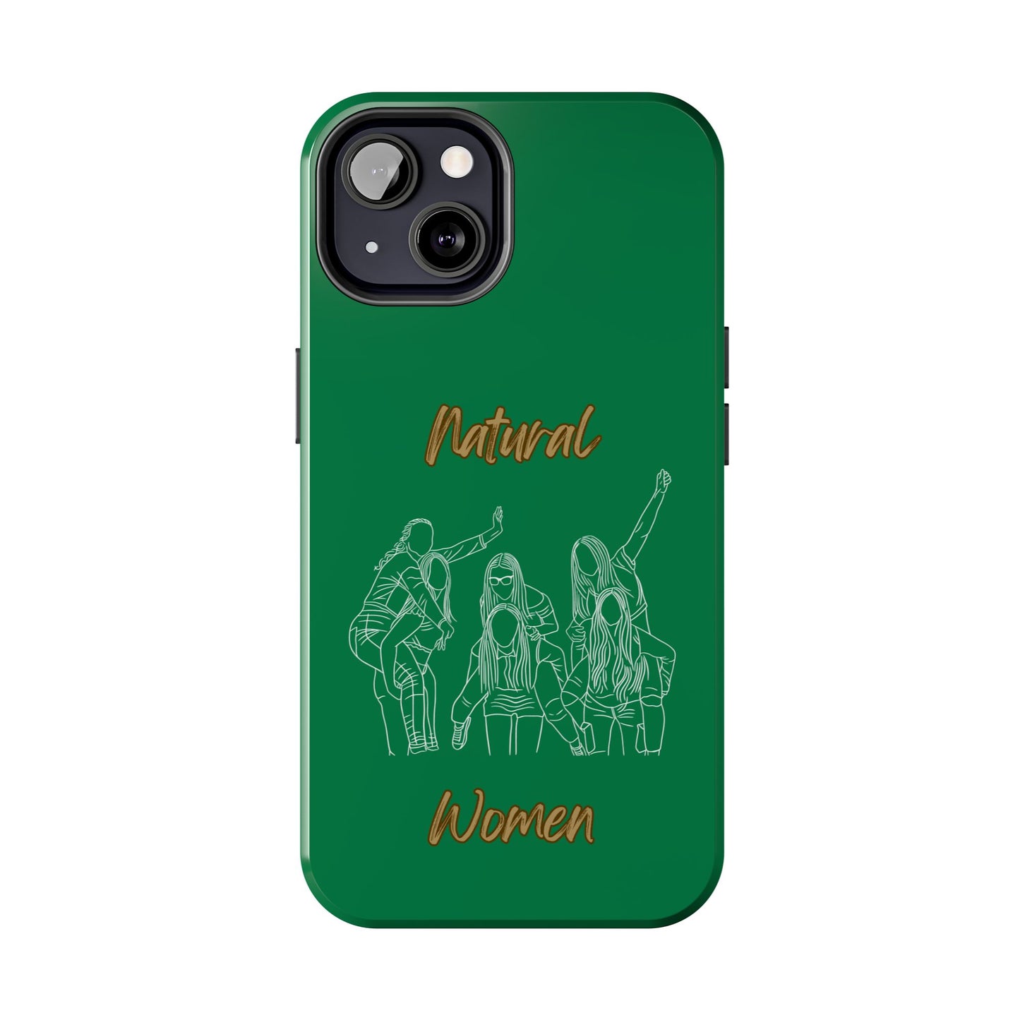 Natural Woman Piggy Back (WL) Tough Phone Cases DARK GREEN