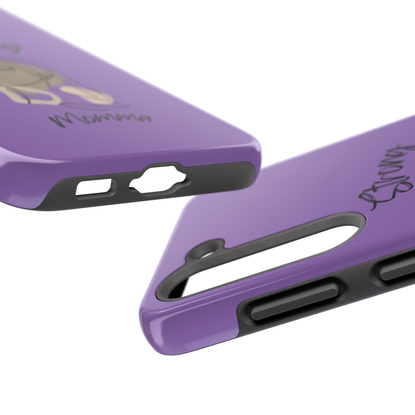 STRONG MOMMA Samsung Galaxy Tough Phone Cases (BL) Light Purple