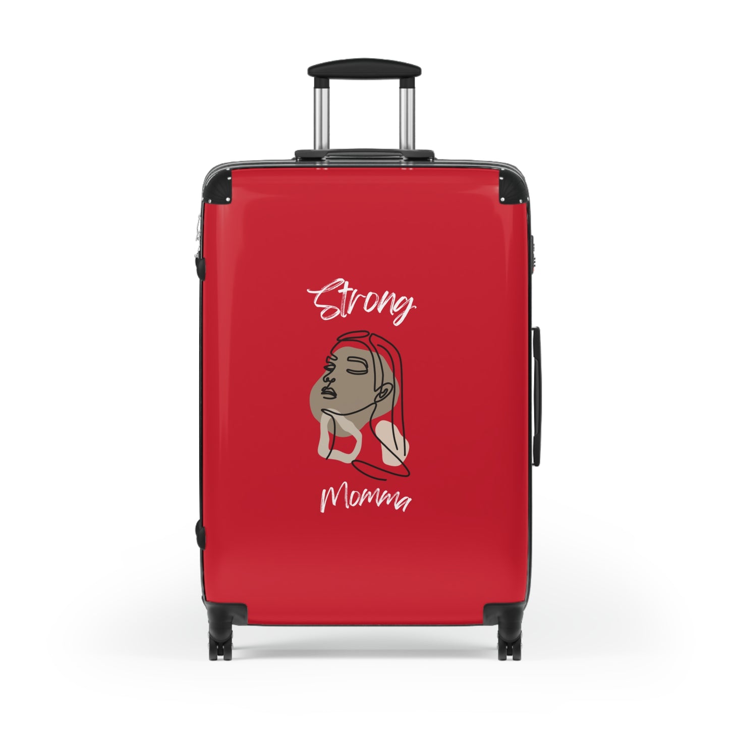 Strong Momma (WL) Luggage Bags DARK RED