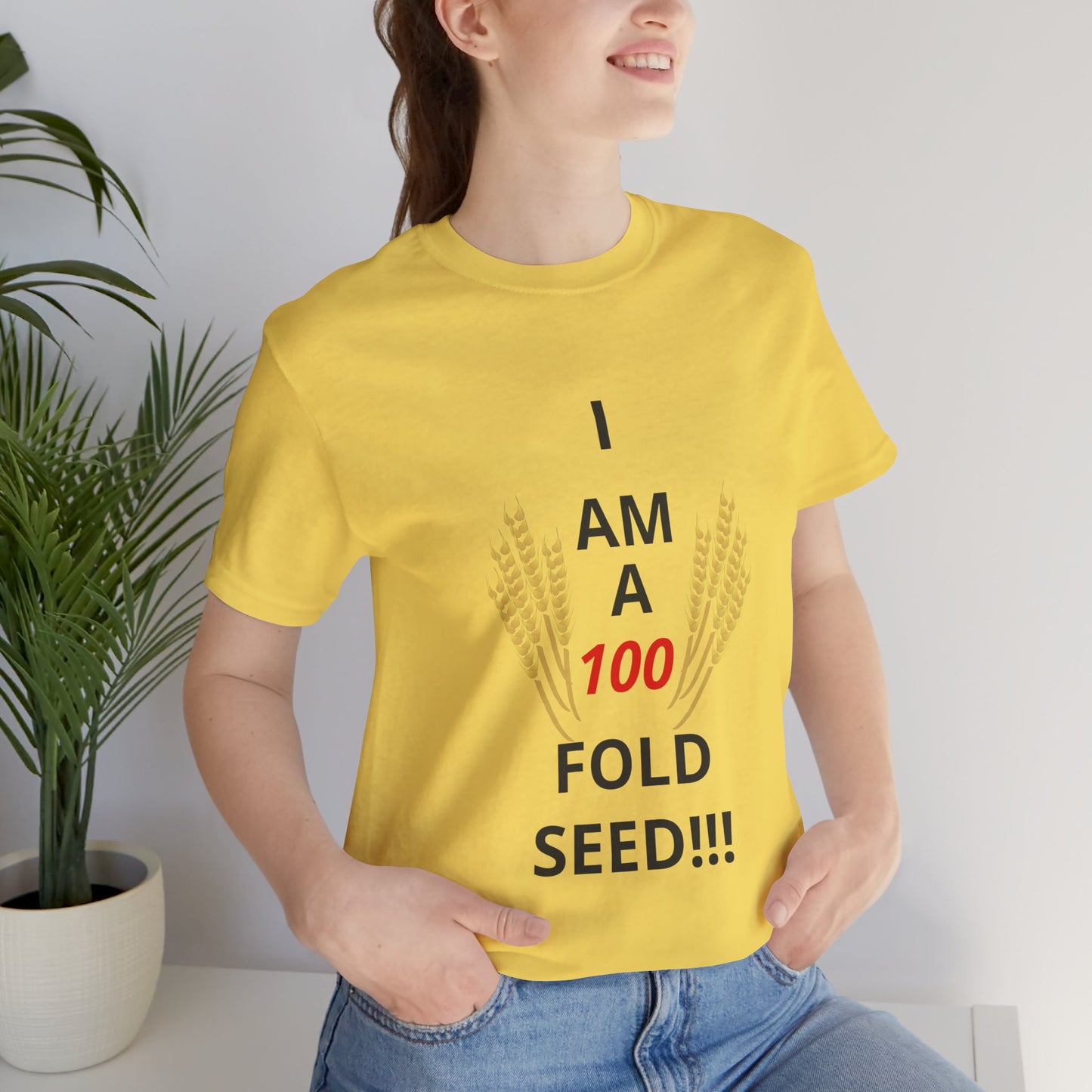 100 Fold Seed (BL)Unisex Jersey Short Sleeve T-Shirt