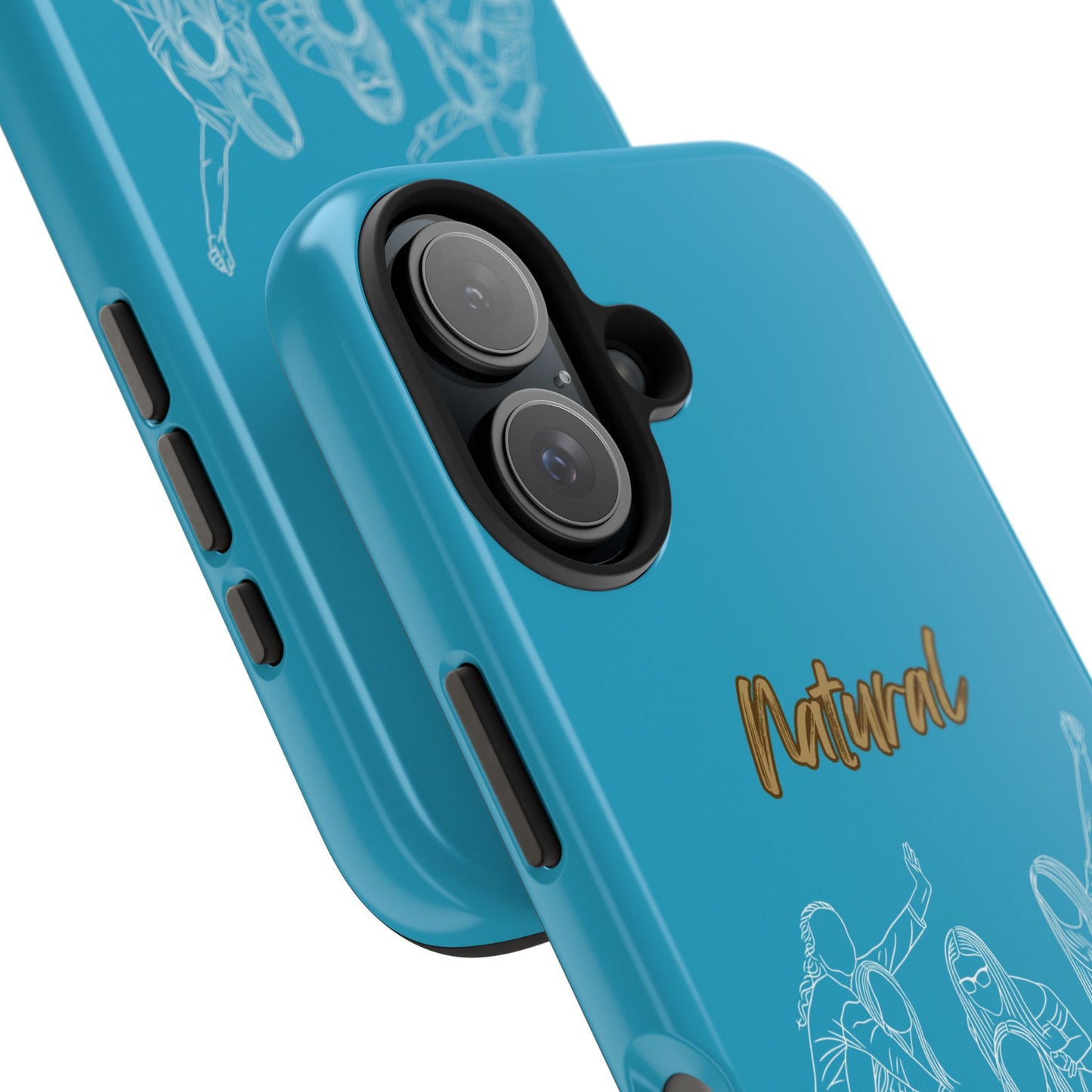 Natural Woman Piggy Back (WL)Tough Phone Cases TURQUOISE