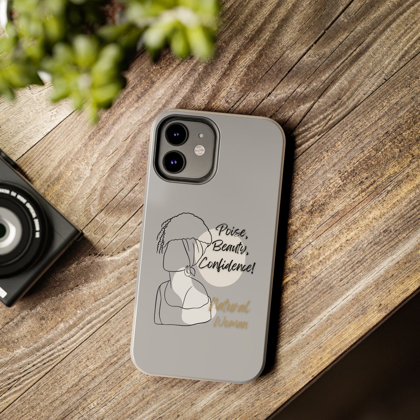 Natural woman Puff (BL)Tough Phone Cases LIGHT GREY