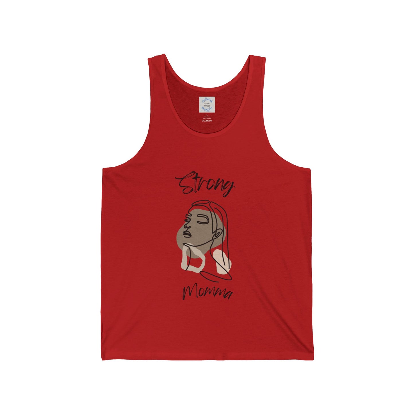 Strong Momma Jersey Tank (BL)