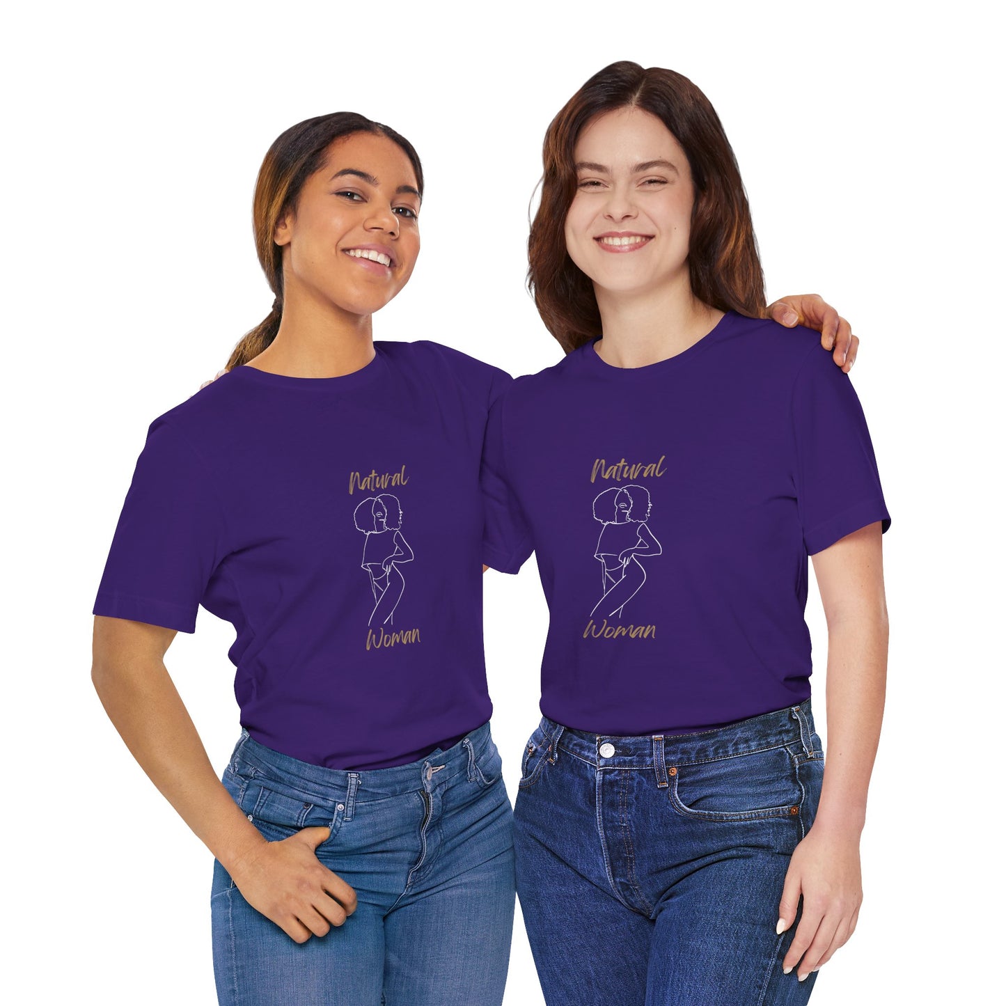Natural Woman Pose (WL) Short Sleeve T-Shirt