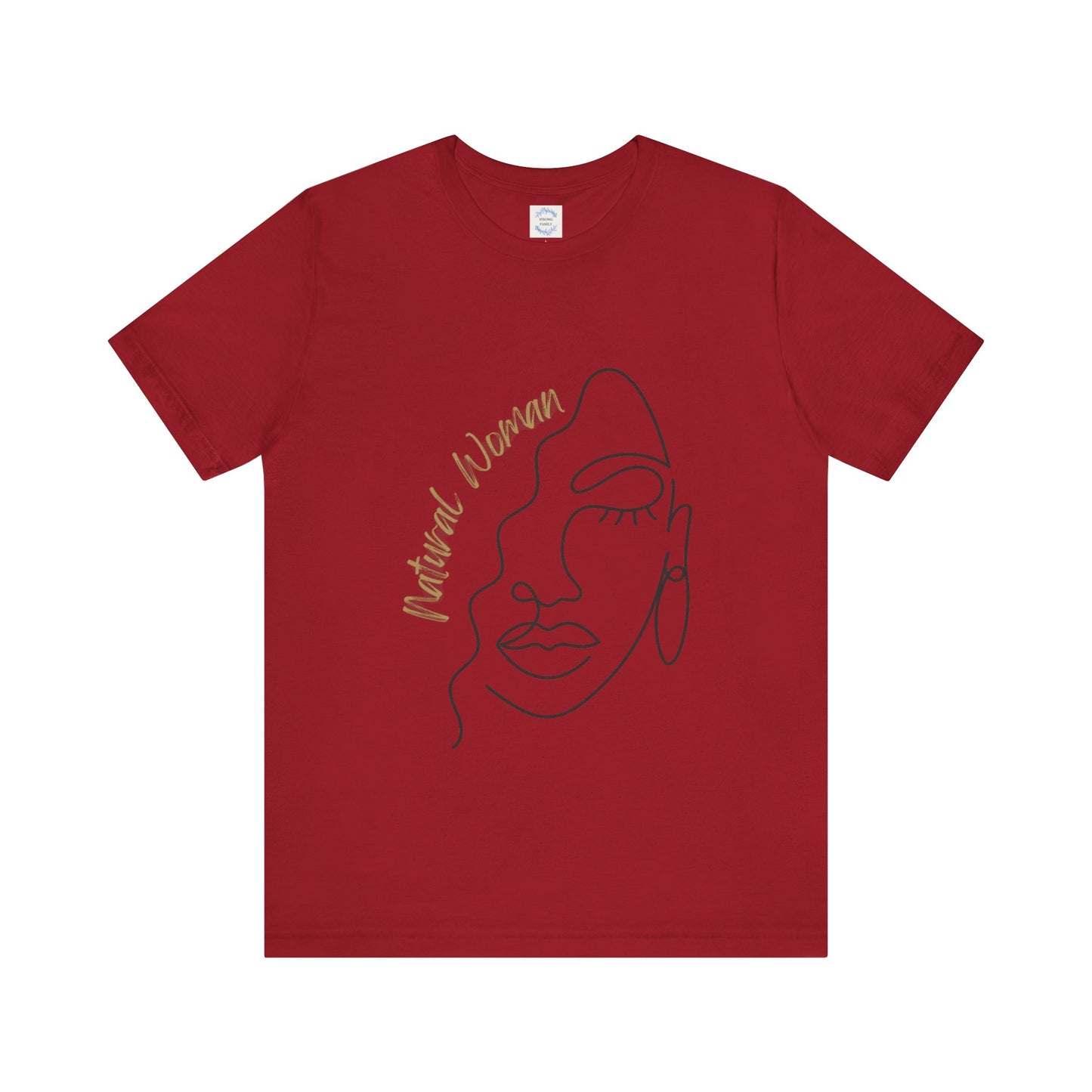 Natural Woman Half Face (BL) Short Sleeve T-Shirt