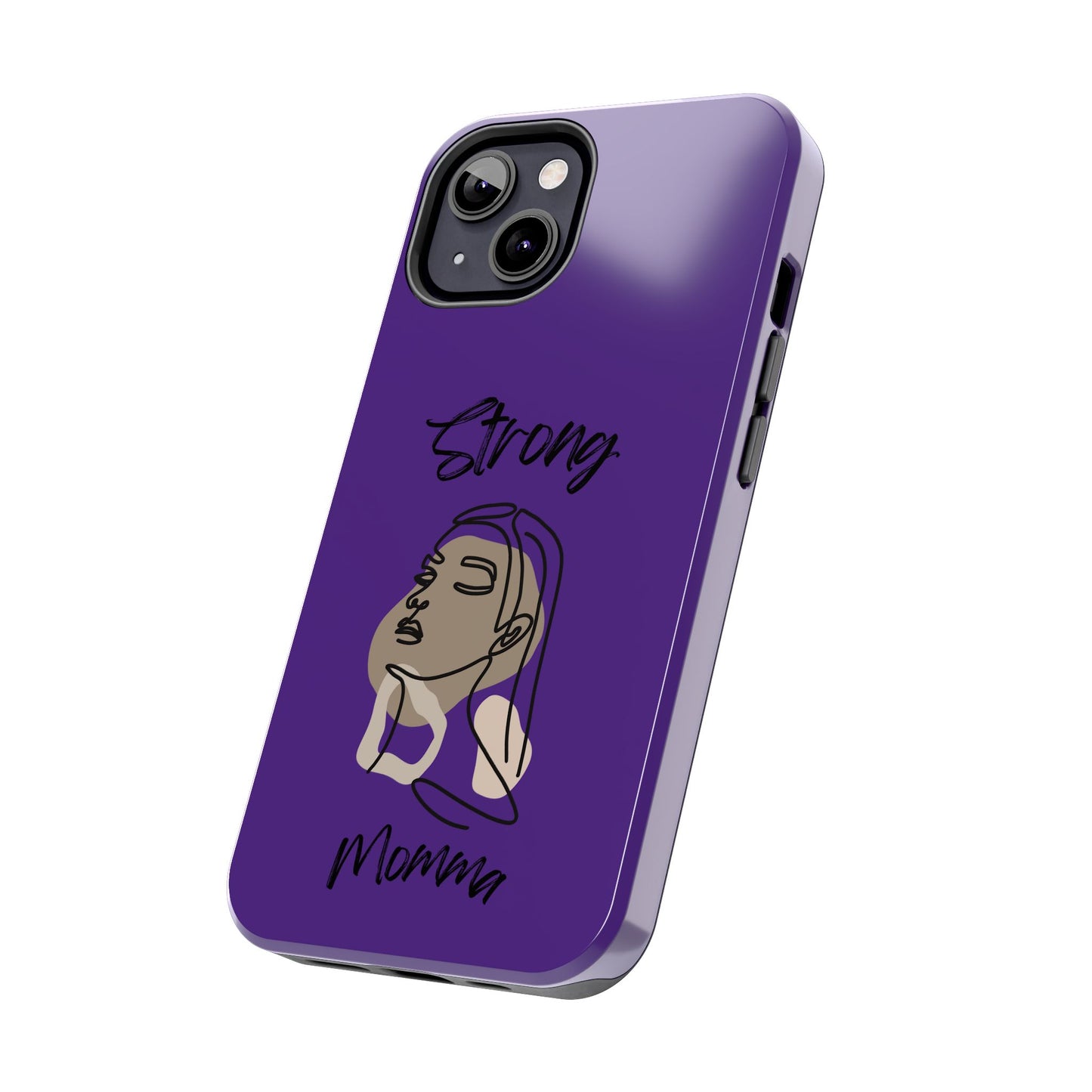 STRONG MOMMA Samsung Galaxy Tough Phone Cases (BL) Purple