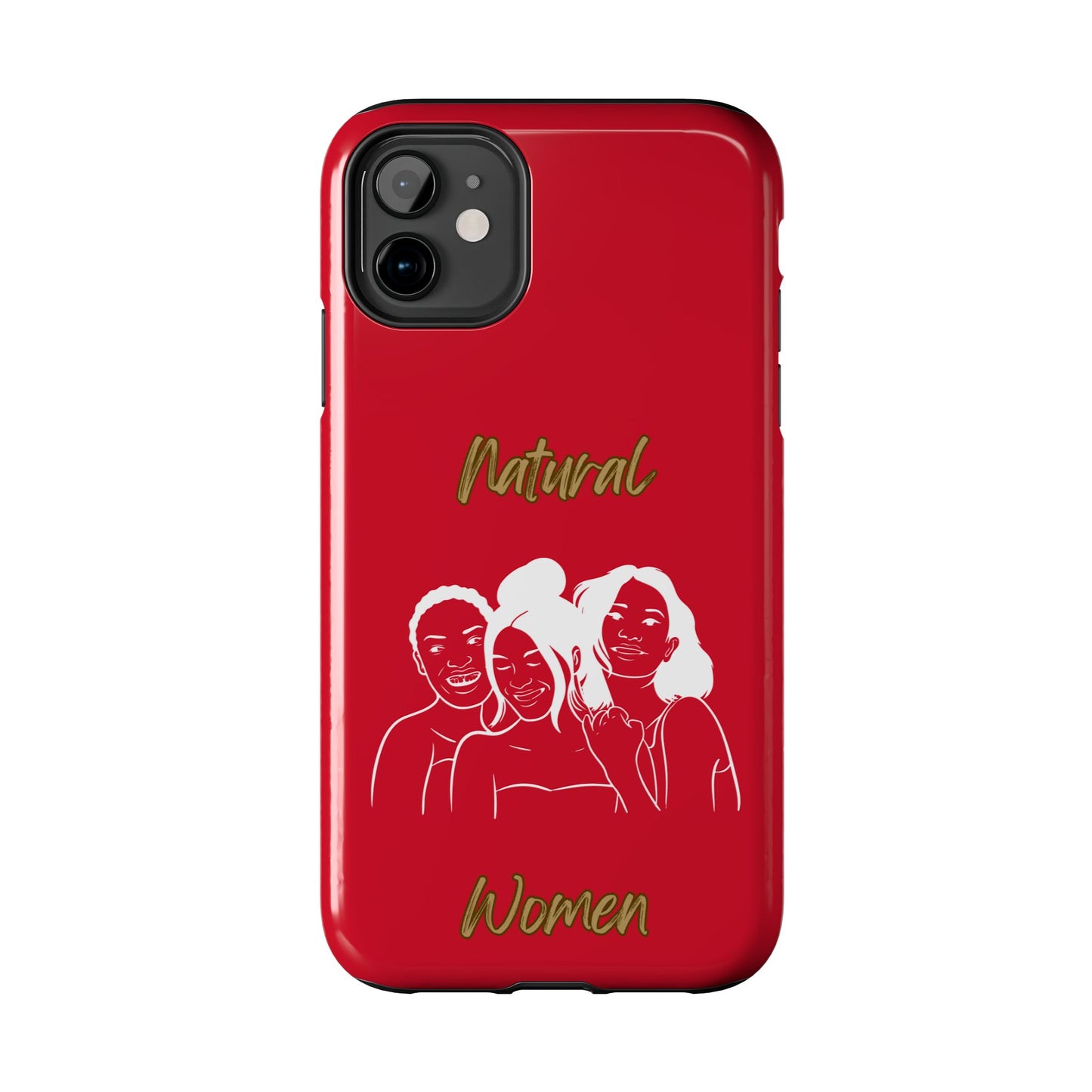 Natural Women Laughing Friends (WL)Tough Phone Cases DARK RED