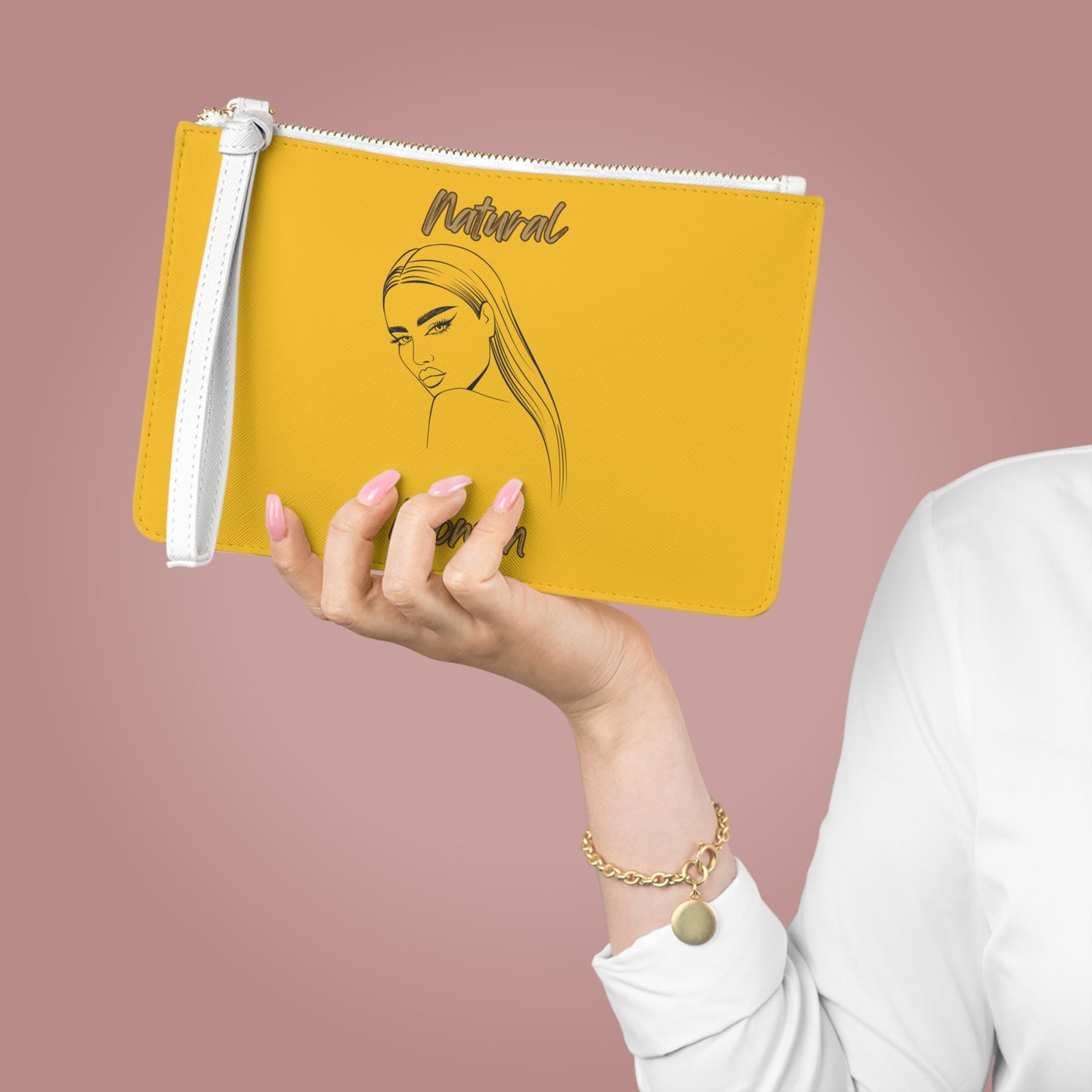 Natural Woman The Stare (BL) Clutch Bag YELLOW
