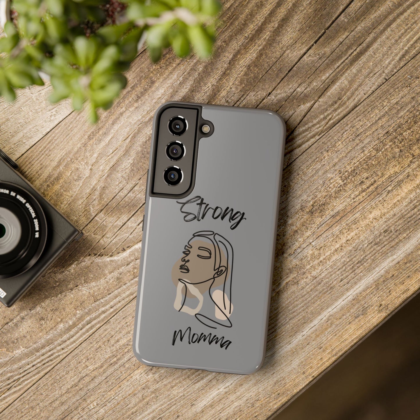 STRONG MOMMA Samsung Galaxy Tough Phone Cases (BL) Grey