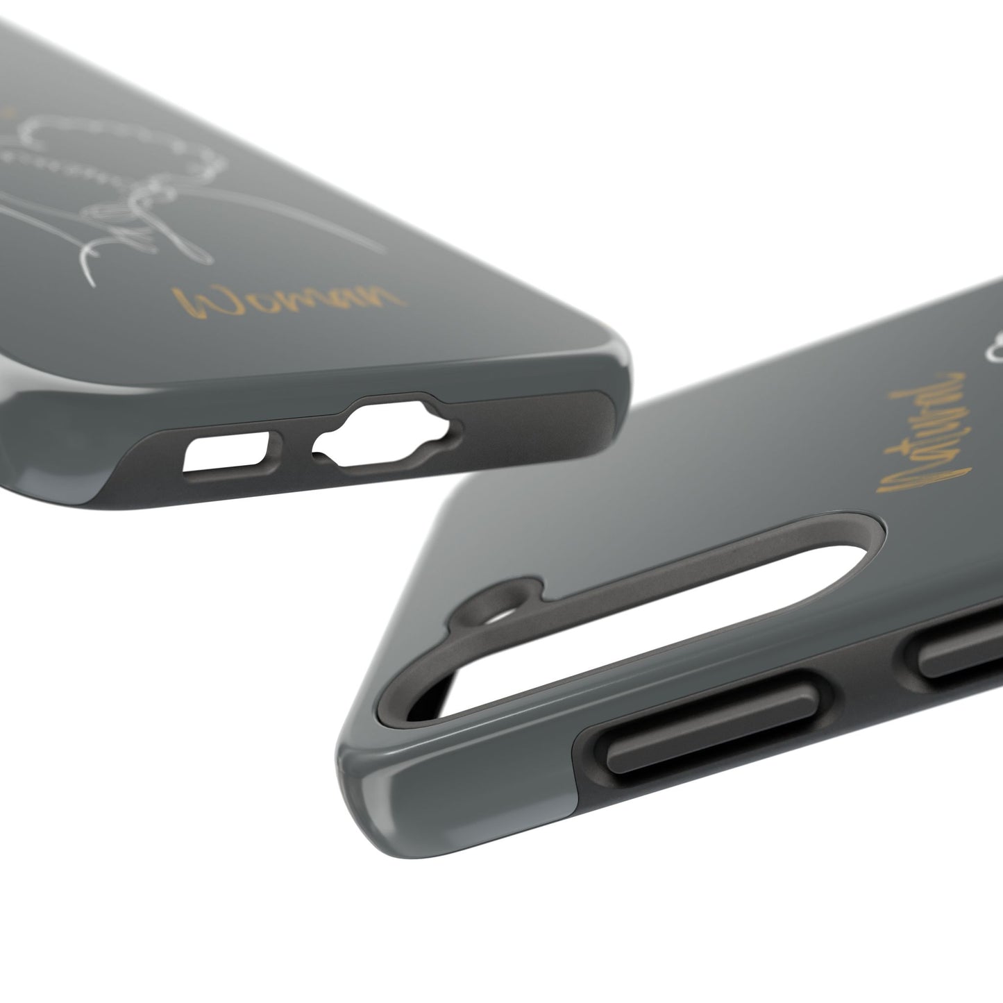 Natural Woman Twin Puffs (WL)Tough Phone Cases DARK GREY