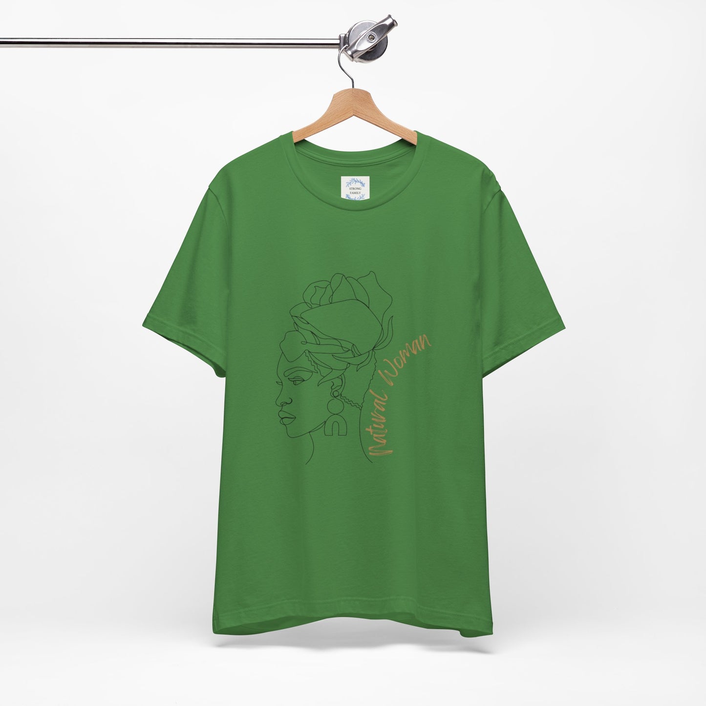 Natural Woman Flower Wrap (BL) Short Sleeve T-Shirt