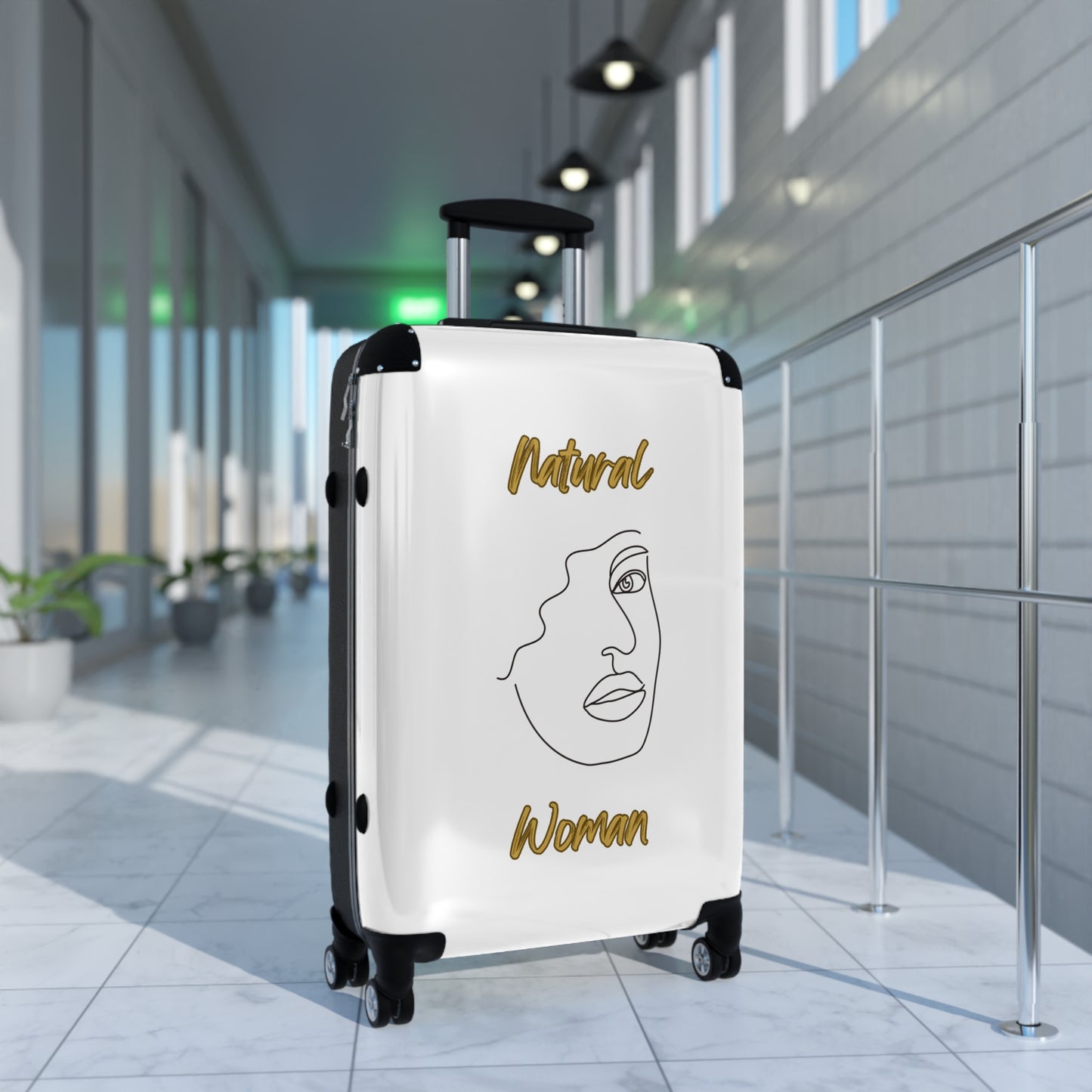 Natural Woman Peekaboo (BL) Suitcase WHITE