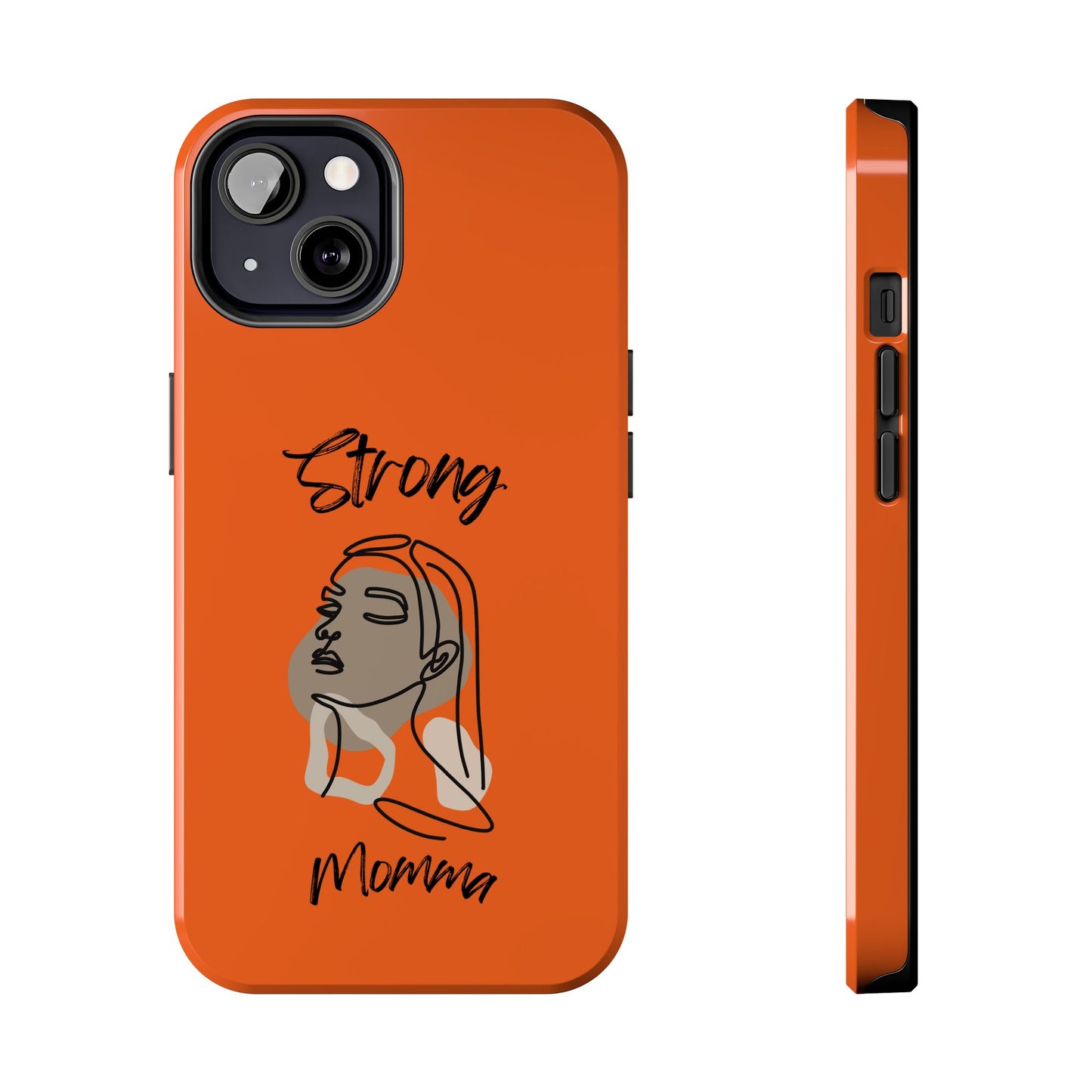 STRONG MOMMA Samsung Galaxy Tough Phone Cases (BL) Orange