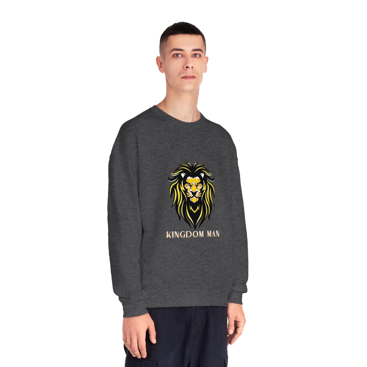 Kingdom Man (White/Gold) Crewneck Sweatshirt
