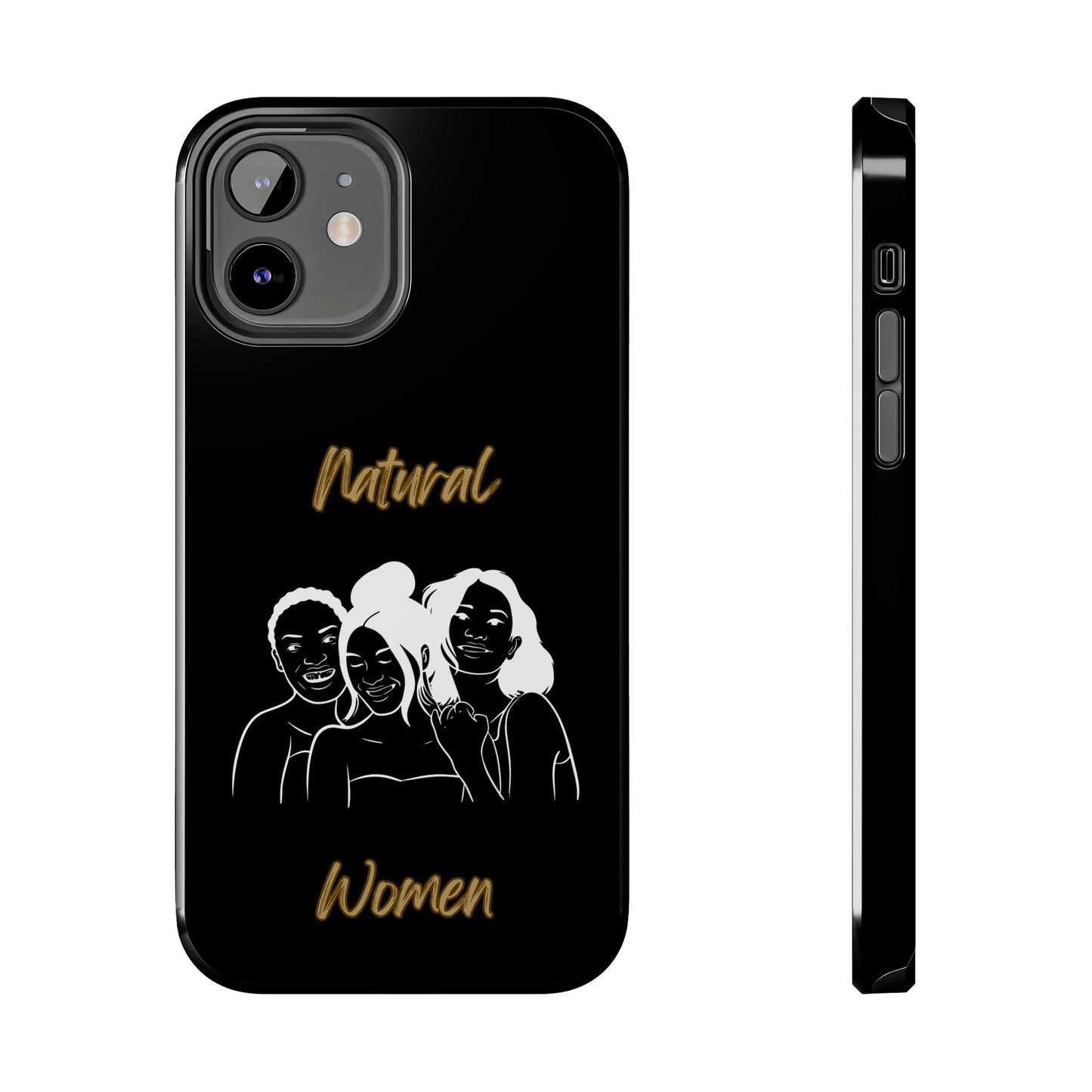 Natural Women Laughing Friends (WL)Tough Phone Cases BLACK