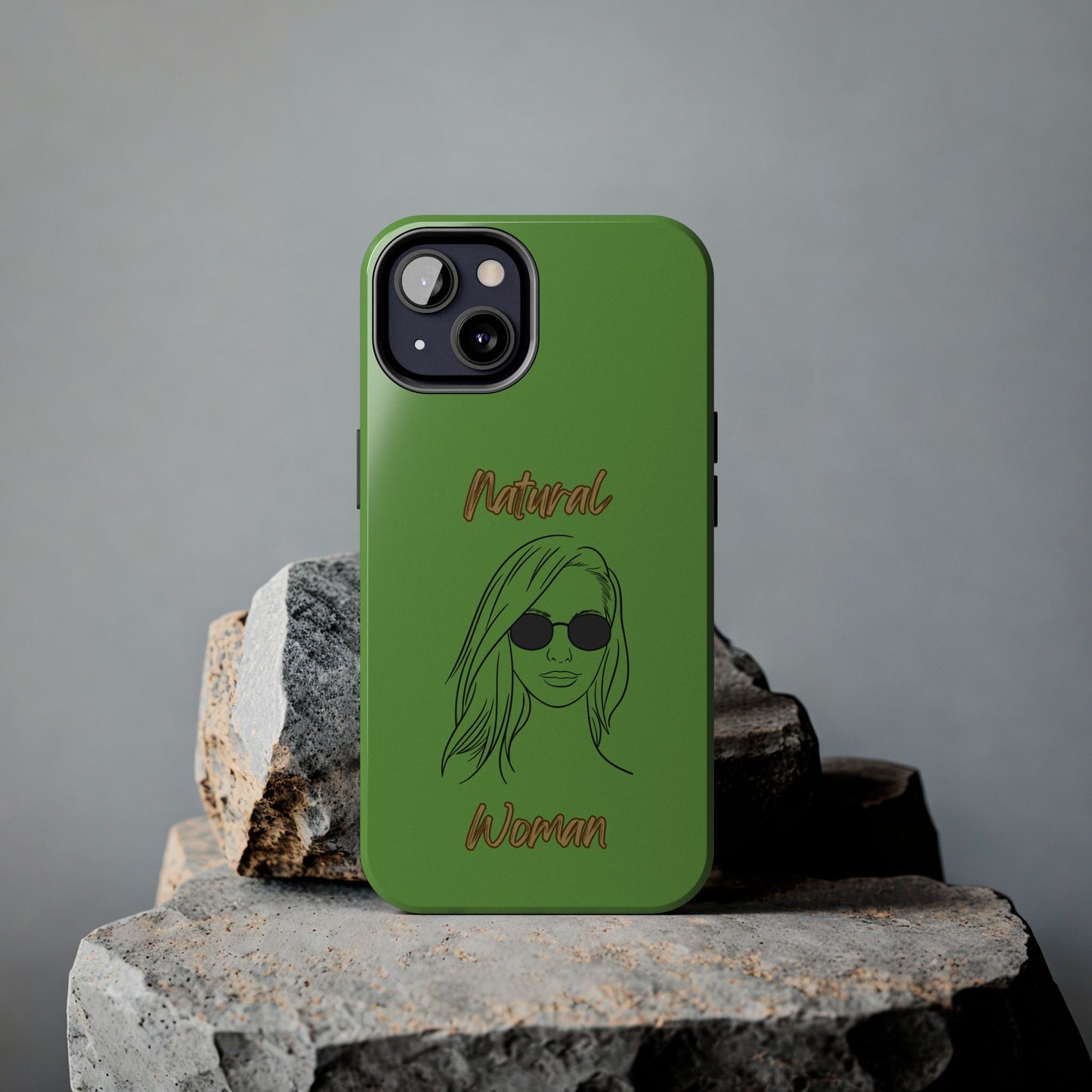 Natural Woman Shades (BL)Tough Phone Cases GREEN