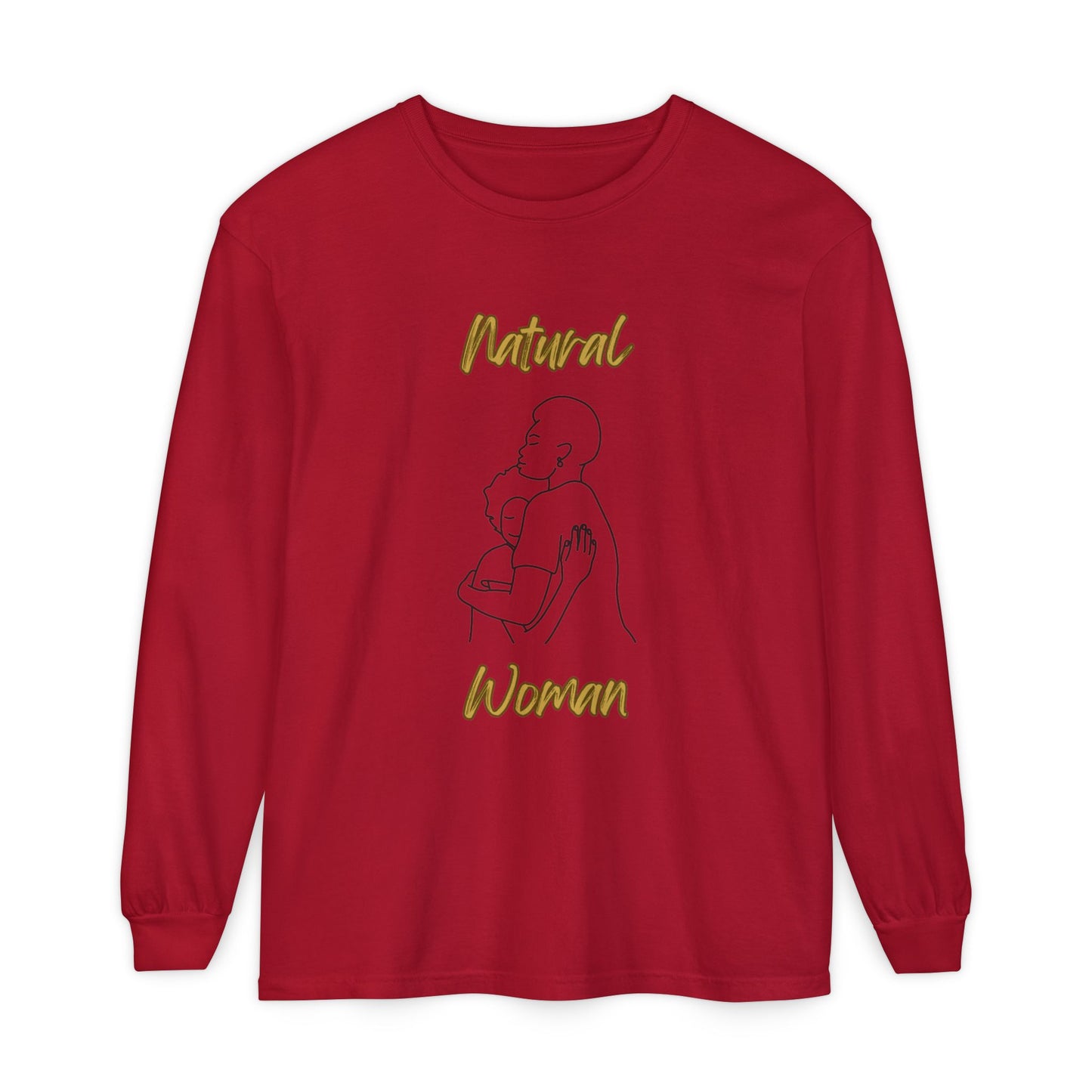 Natural Woman Safe With Momma (BL) Long Sleeve T-Shirt