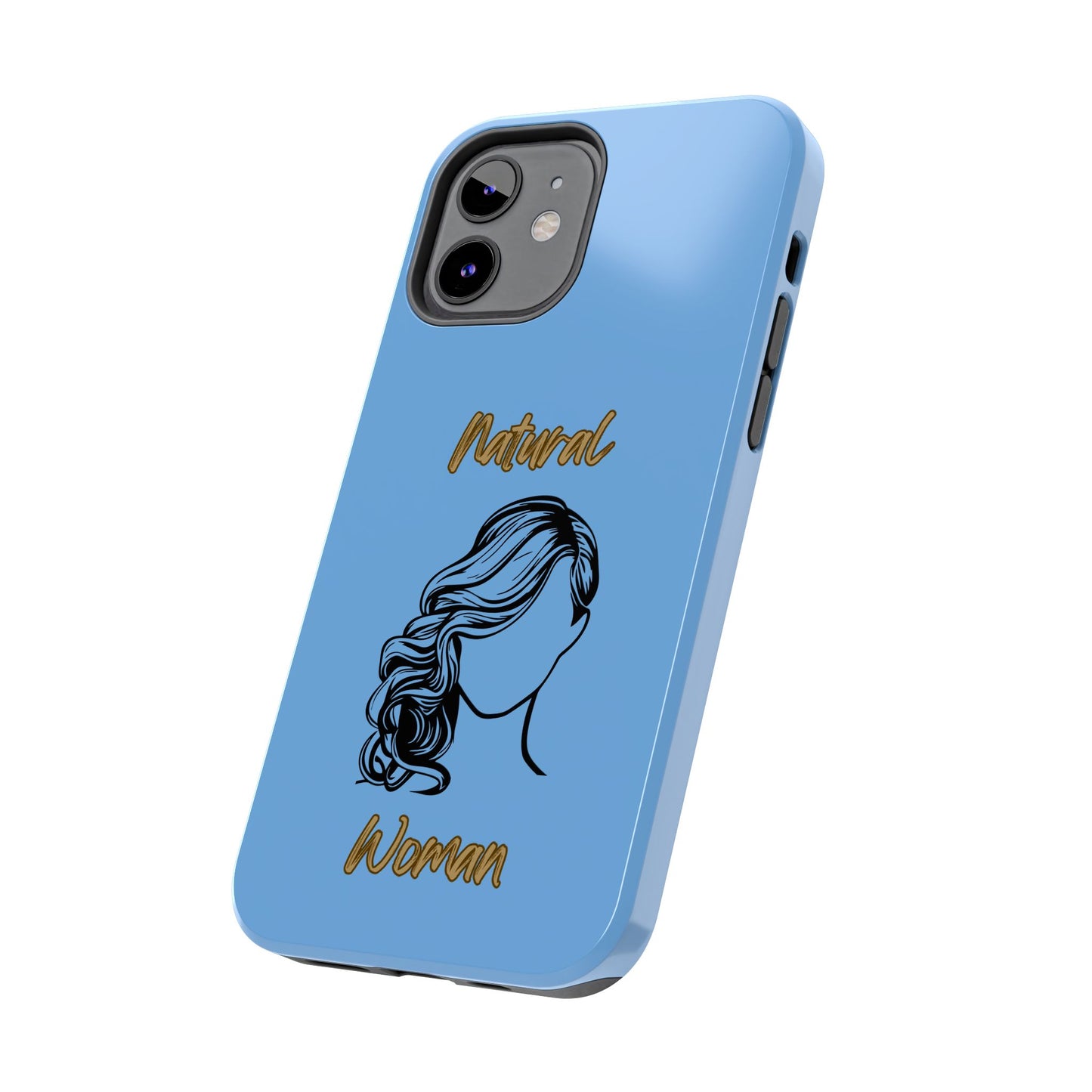 Natural Woman Long Curl (BL)Tough Phone Cases LIGHT BLUE