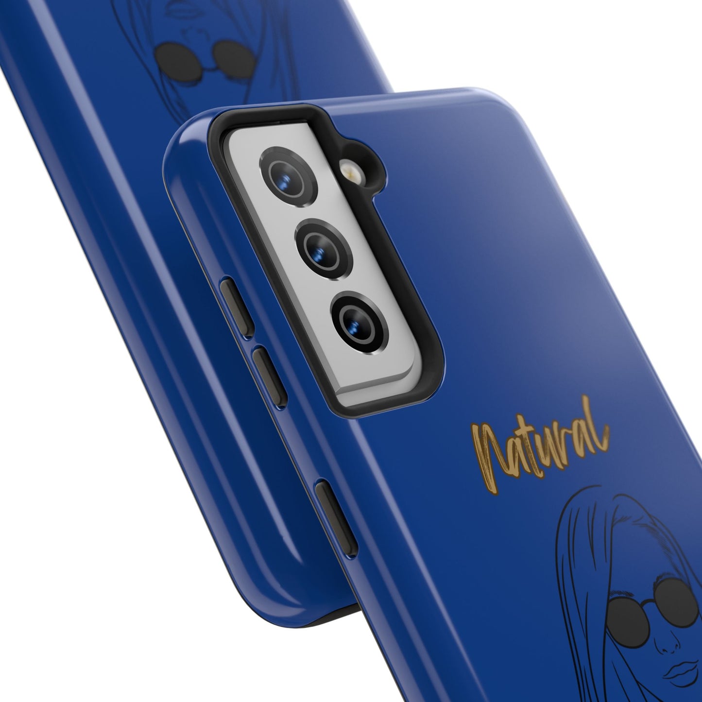 Natural Woman Shades (BL)Tough Phone Cases DARK BLUE