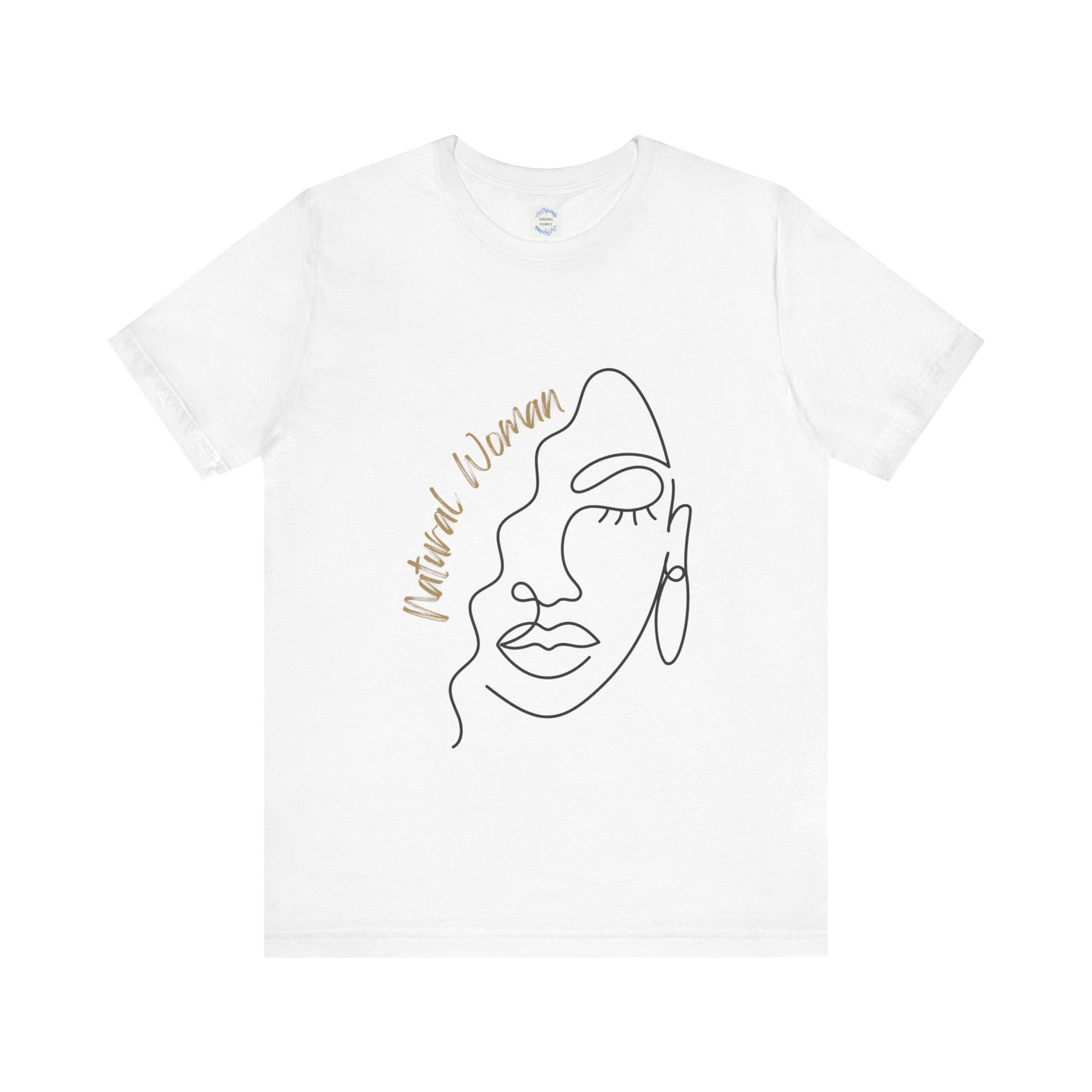 Natural Woman Half Face (BL) Short Sleeve T-Shirt