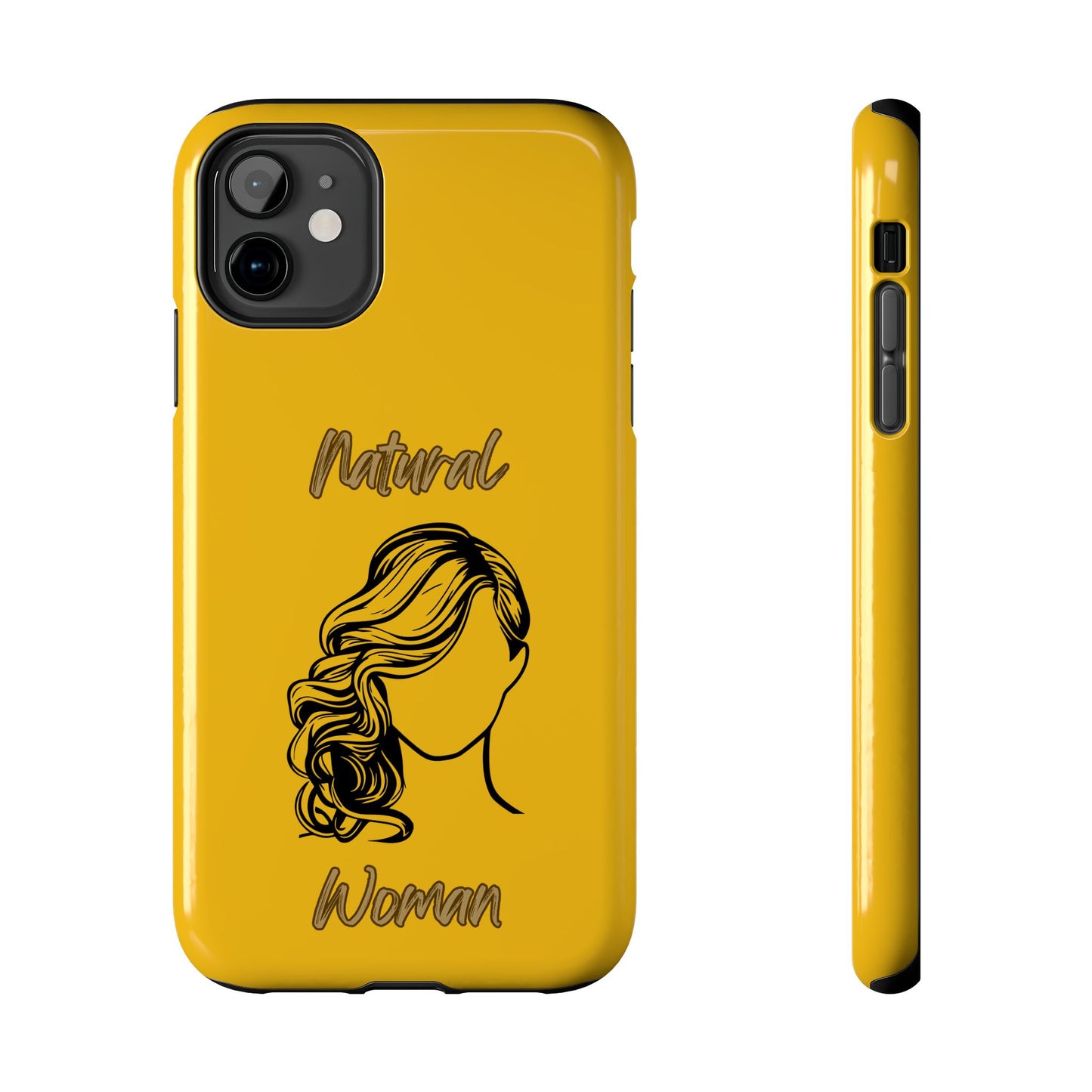 Natural Woman Long Curl (BL)Tough Phone Cases YELLOW