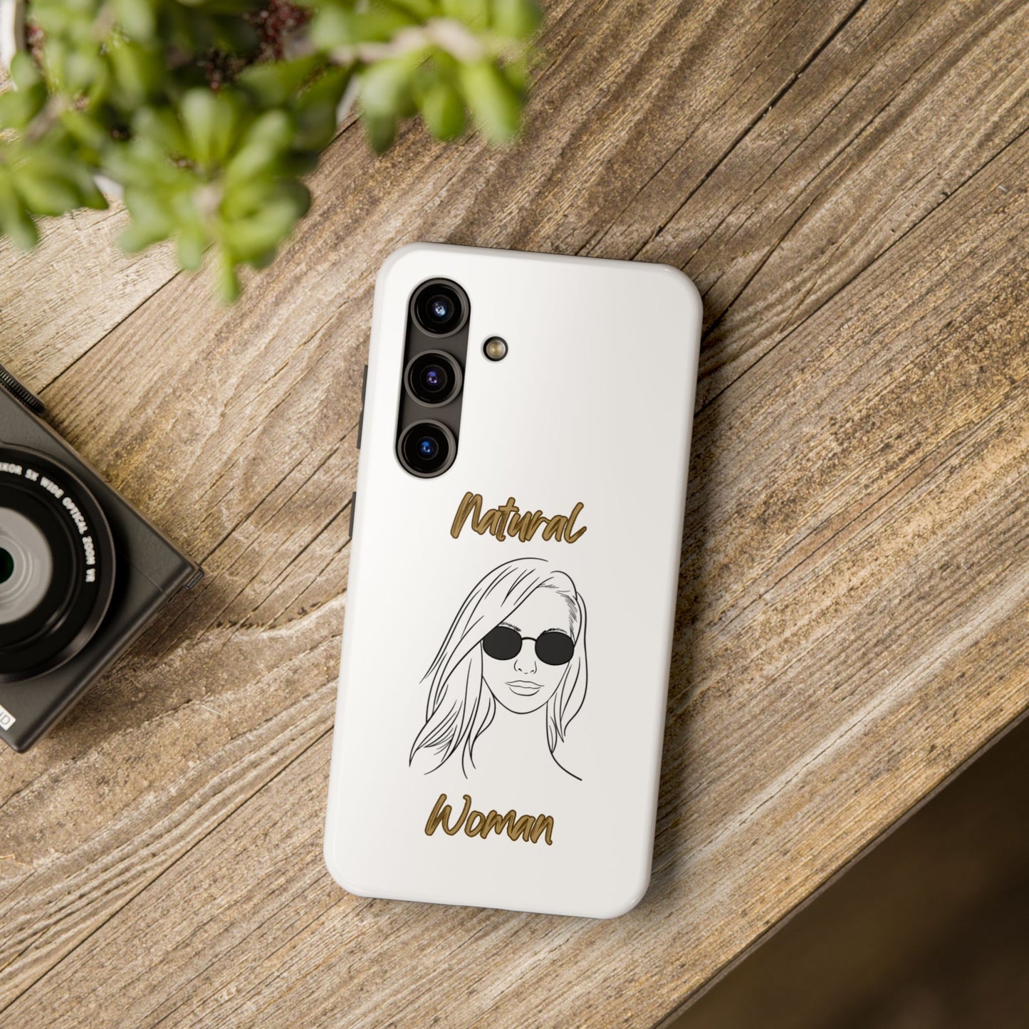Natural Woman Shades (BL)Tough Phone Cases WHITE