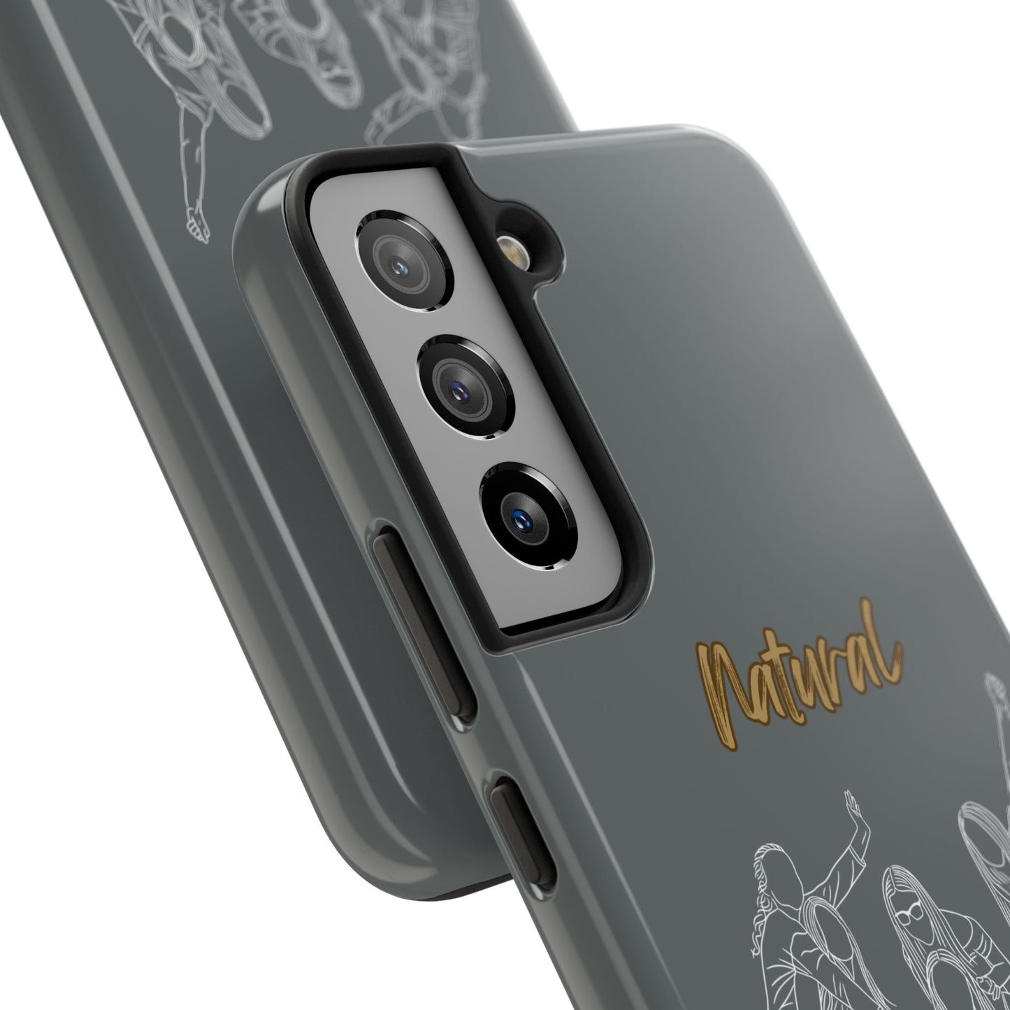 Natural Woman Piggy Back (WL)Tough Phone Cases DARK GREY